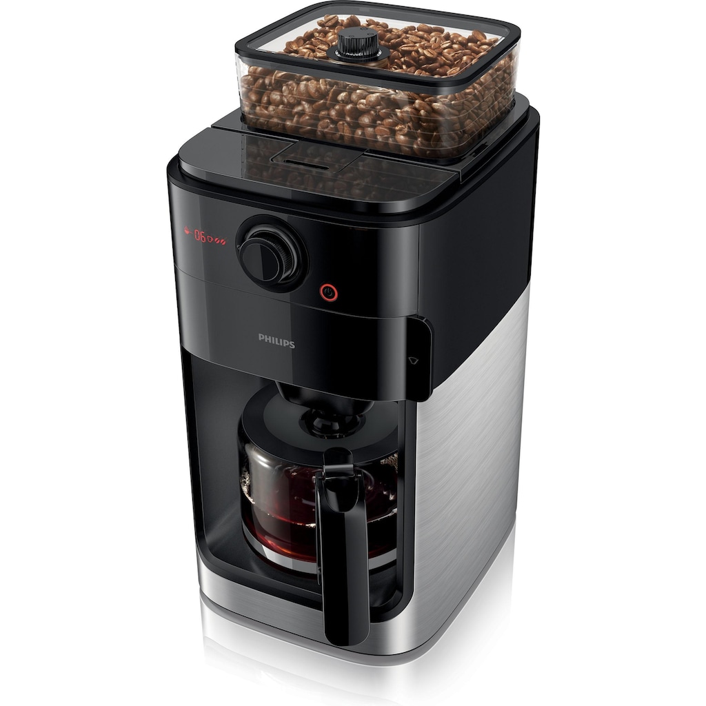 Philips Kaffeemaschine mit Mahlwerk »Grind & Brew HD7767/00«, 1,2 l Kaffeekanne