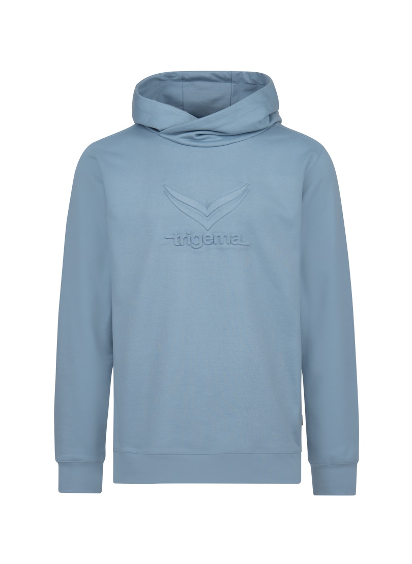 Trigema Kapuzensweatshirt »TRIGEMA Kapuzenpullover mit großem 3D-Motiv«