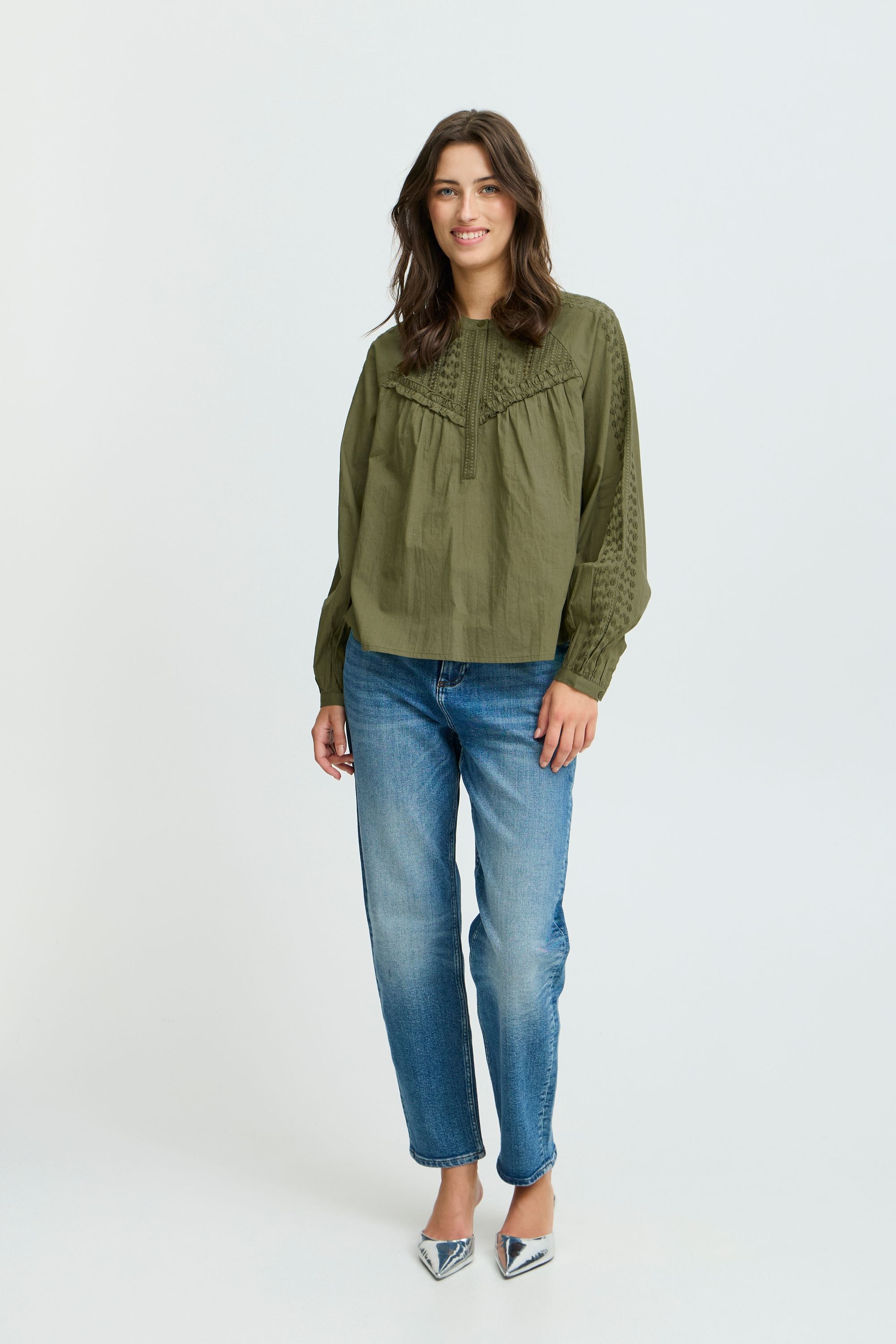 b.young Langarmbluse »Langarmbluse BYIULIA BLOUSE -«