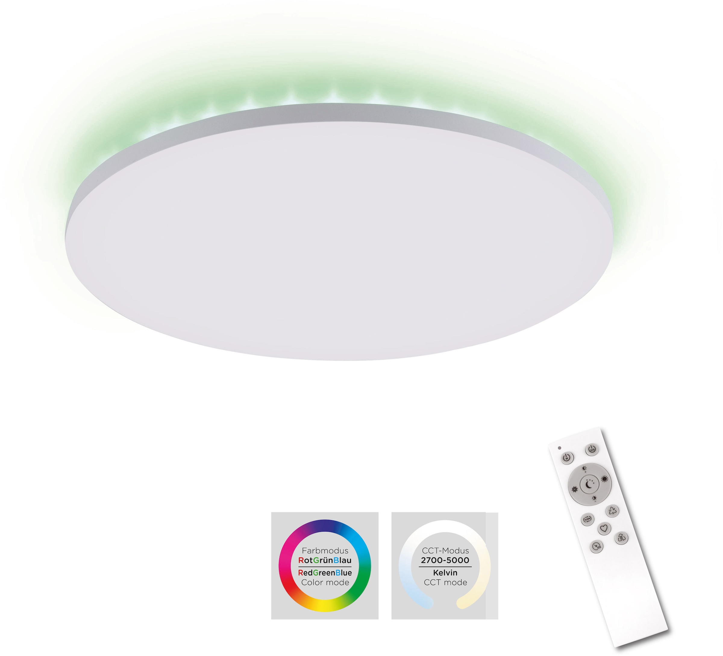 my home LED dimmbar, Garantie XXL flammig-flammig, Jahren Deckenleuchte Farbtemperatursteuerung, | Memory »Floki«, online mit mit Deckenpanel kaufen Panel, 2 LED 3