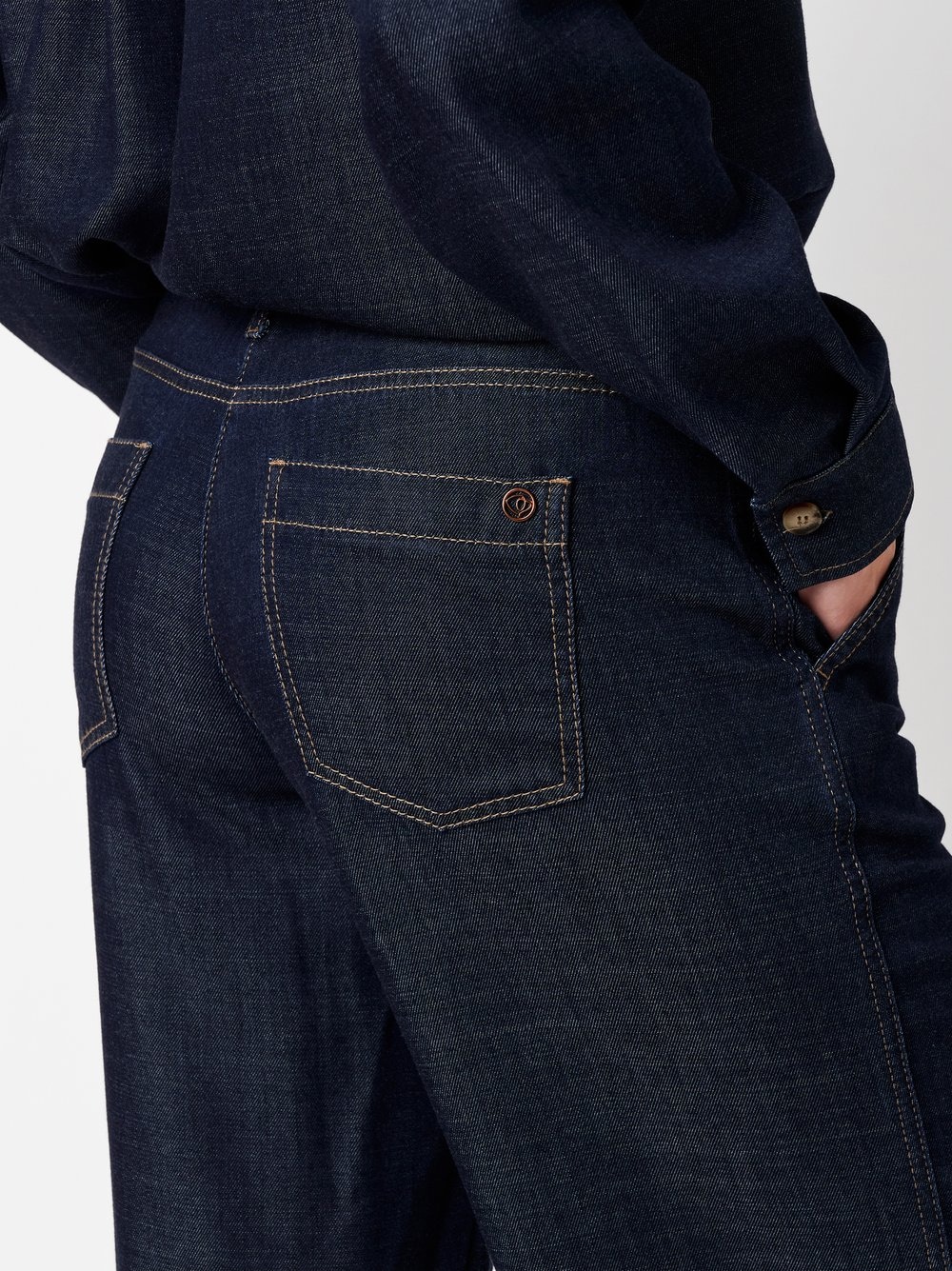 TONI Weite Jeans »Liv Tailored« mit Ziernähten