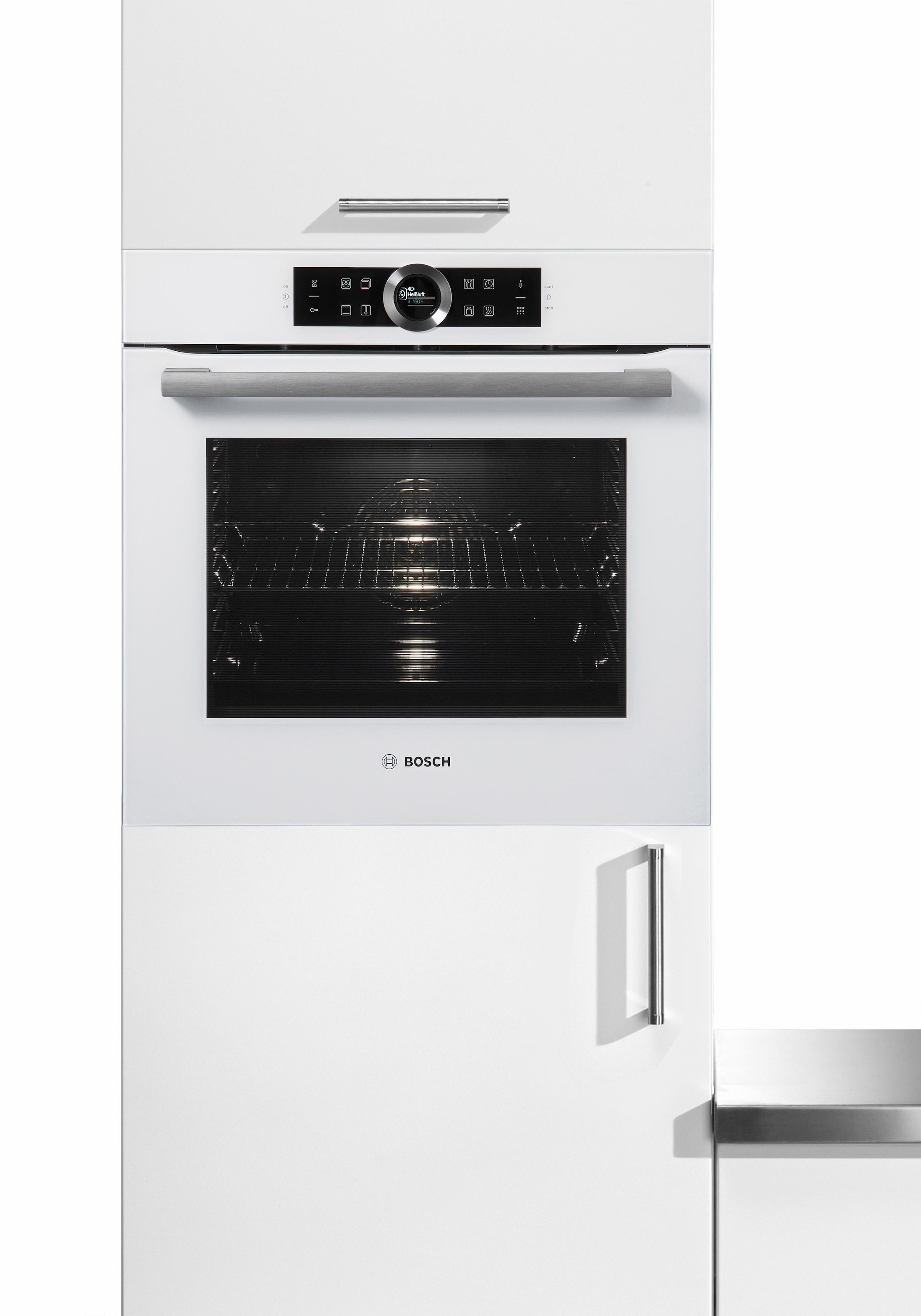 BOSCH Pyrolyse Backofen HBG675BW1 Serie 8 mit Teleskopauszug