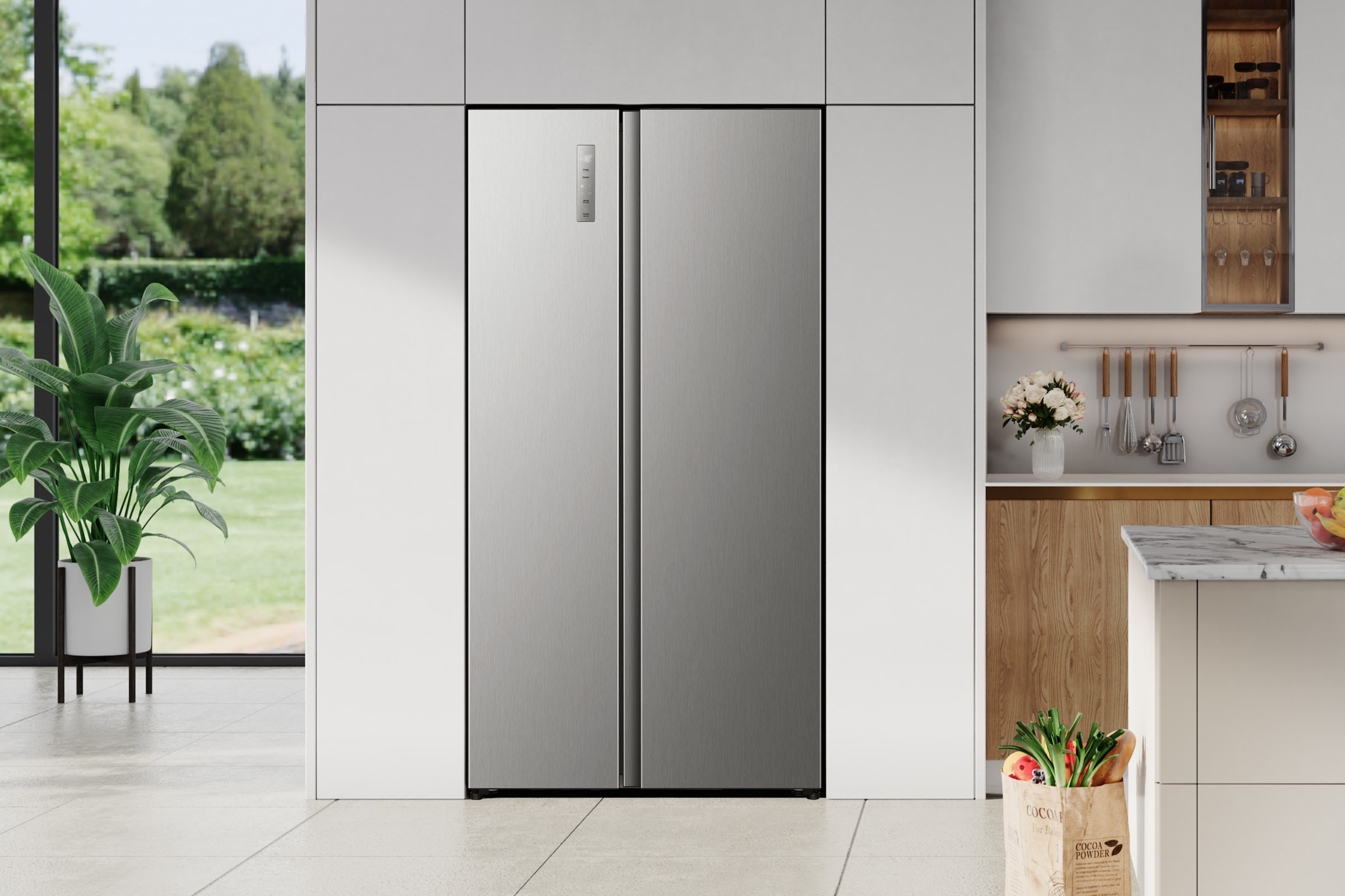 Hisense Side-by-Side »RS3P538NAIE« 178,6 cm hoch 91,1 cm breit einfacher Side by Side mit Premium-Ausstattung