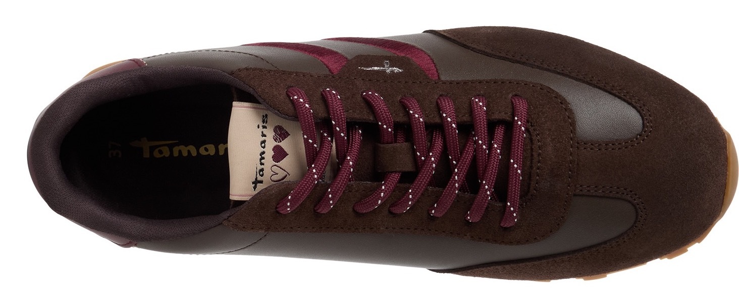 Tamaris Keilsneaker  Freizeitschuh, Halbschuh, Schnürer im Retro-Look