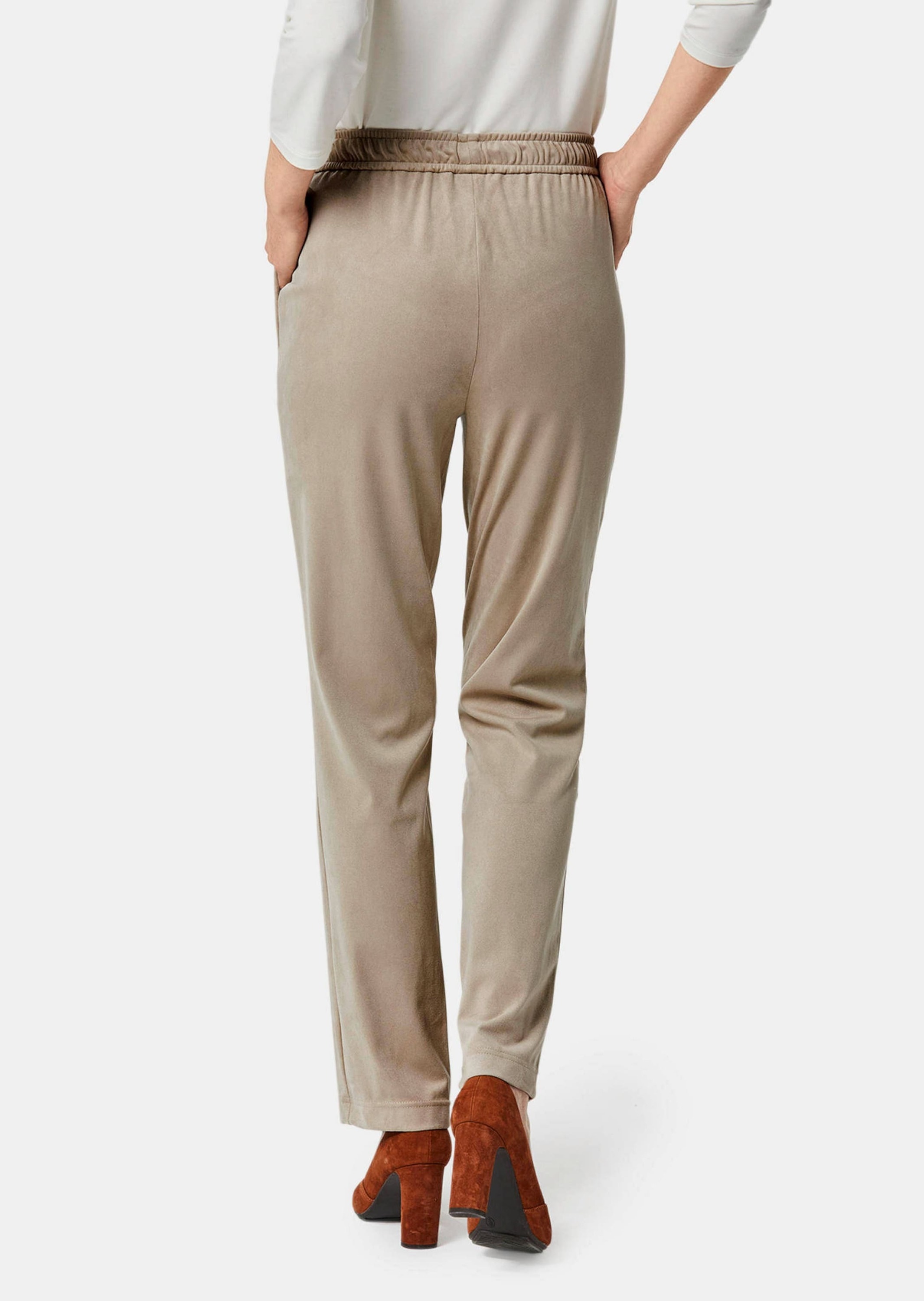 GOLDNER 2-in-1-Hose »Stretch Hose SARA in Veloursleder-Optik«