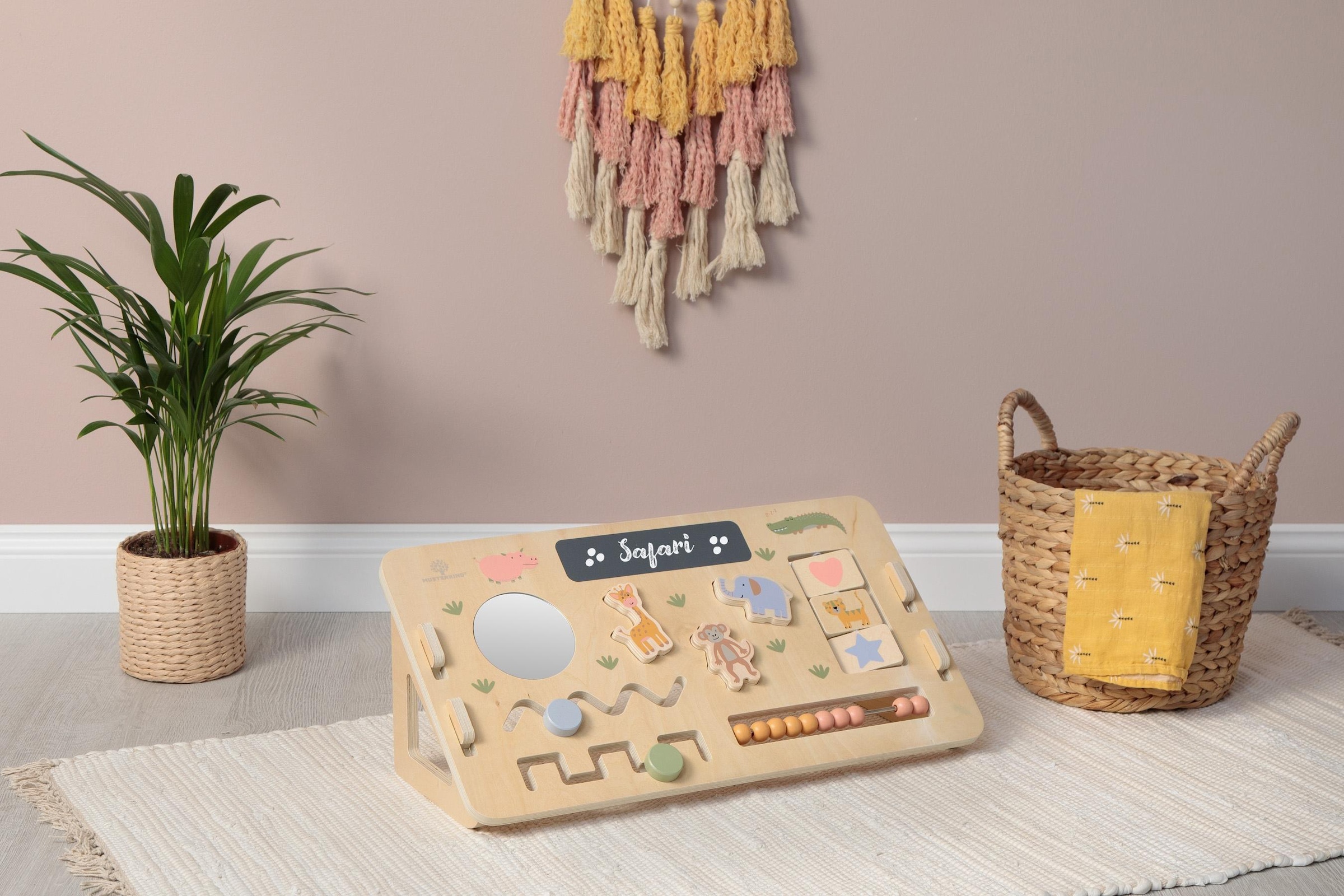 MUSTERKIND® Motorikbrett »Motorik-Board Abelia, Safari«, aus Holz
