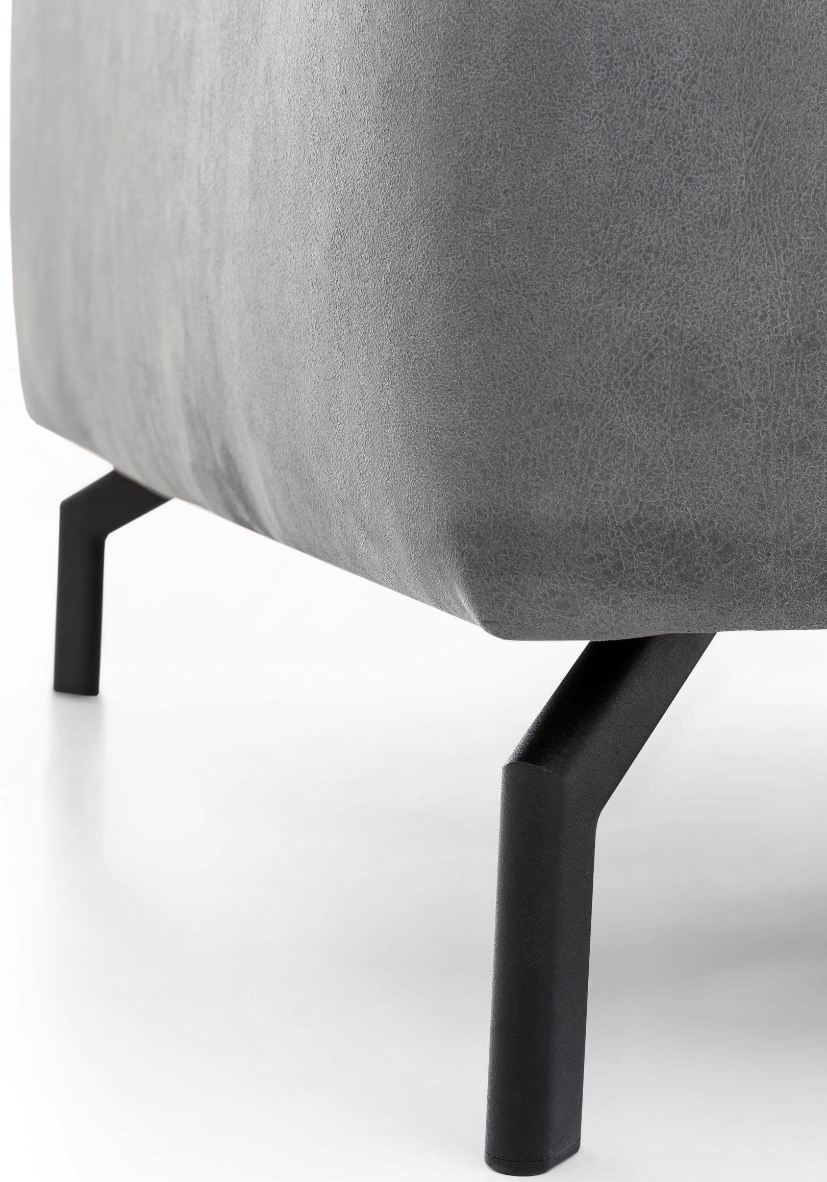 Places of Style Ecksofa »Olanta, modern und bequem, Breite 305cm, Fuß 16cm hoch, L-Form«, mit verstellbaren Kopfstützen