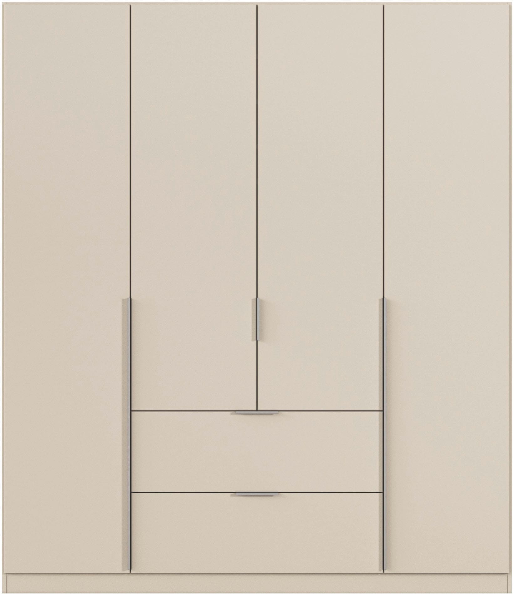 rauch Drehtürenschrank »Kleiderschrank Schrank Garderobe AGORDO mit Dekor- oder Hochglanzfront«, (in zwei Griff-Farben mit Dekor- oder Hochglanzfront), mit Außenschubkästen, in 6 Breiten und 2 Höhen MADE IN GERMANY
