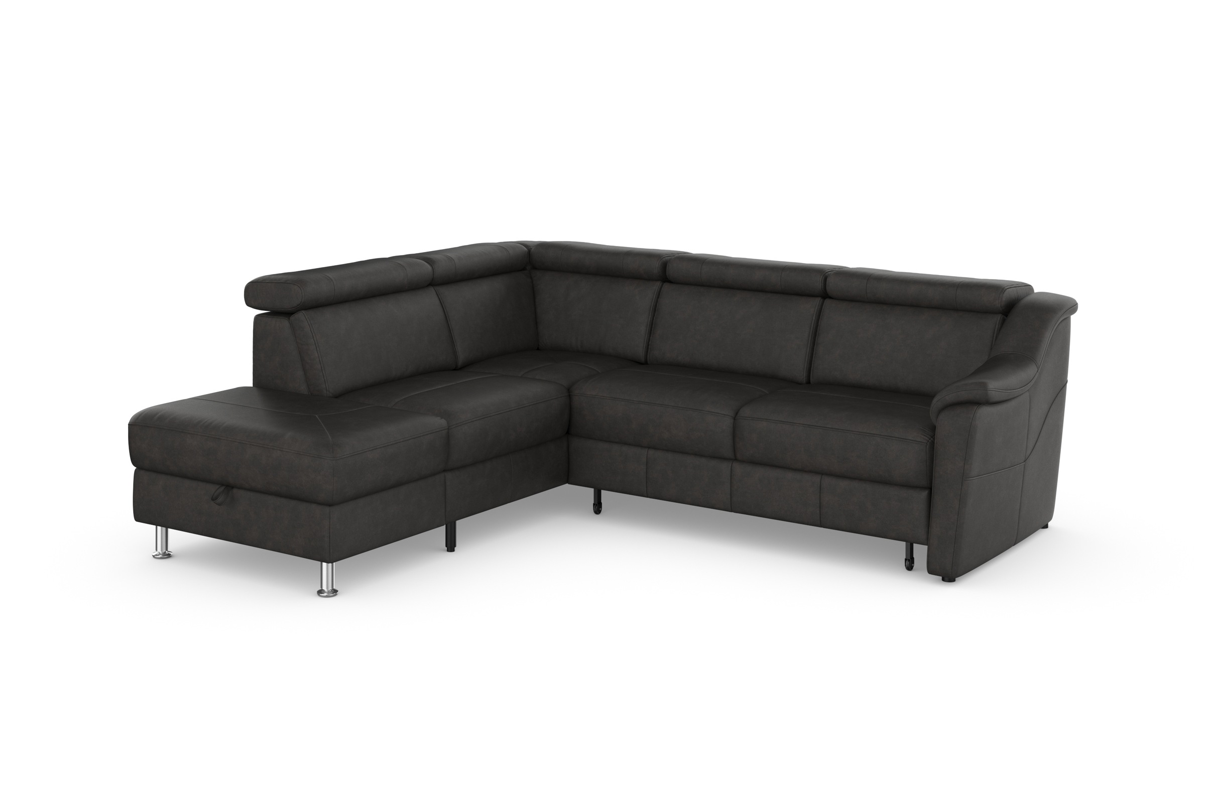 sit&more Ecksofa »Freetown L-Form«, inklusive Kopfteilverstellung und komfortablem Federkern