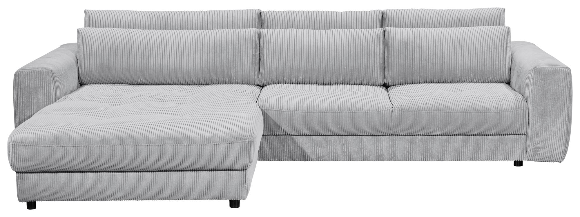 ED EXCITING DESIGN Ecksofa »Barura L-Form«, mit 3 Nierenkissen