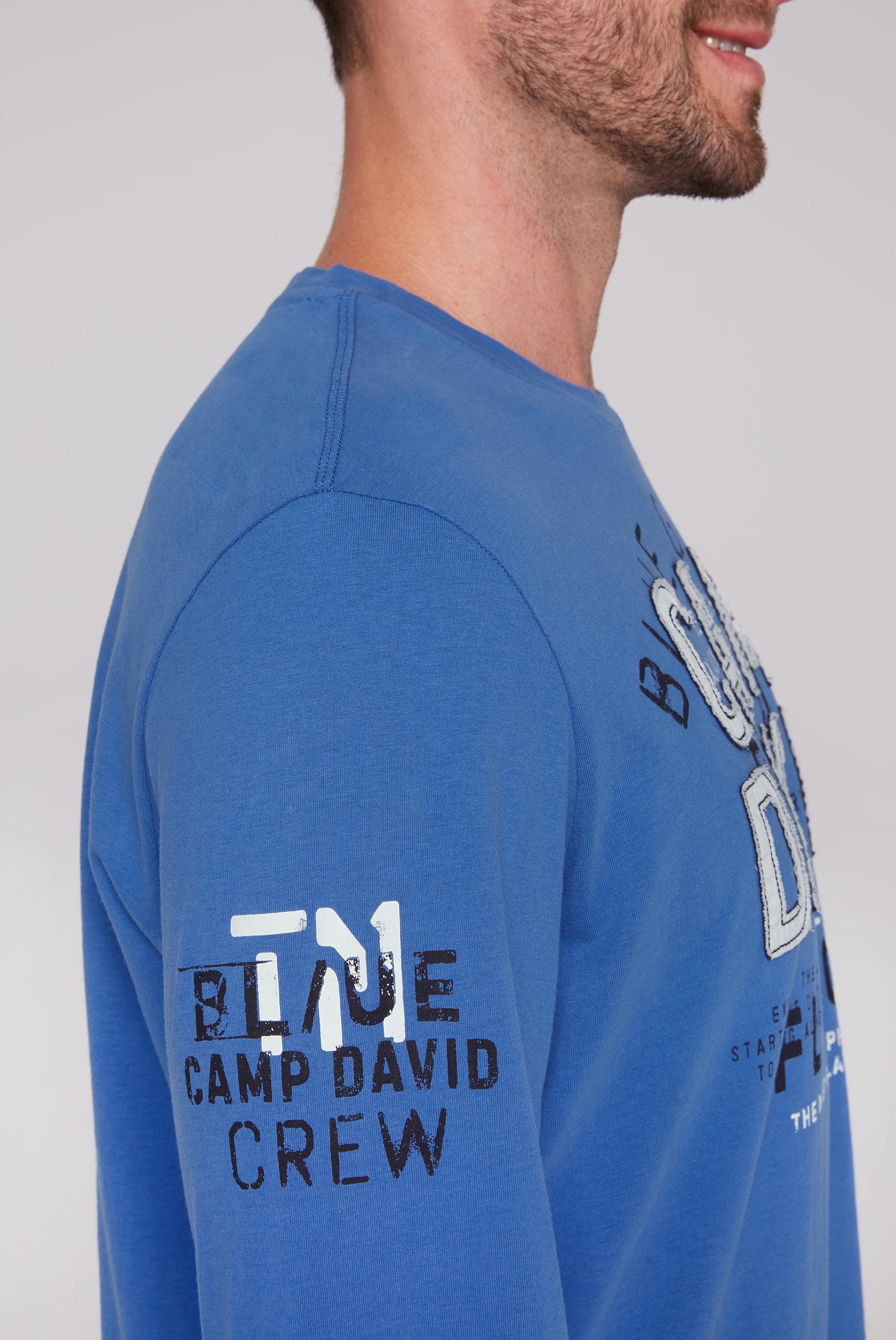 CAMP DAVID Langarmshirt, mit mehreren Prints