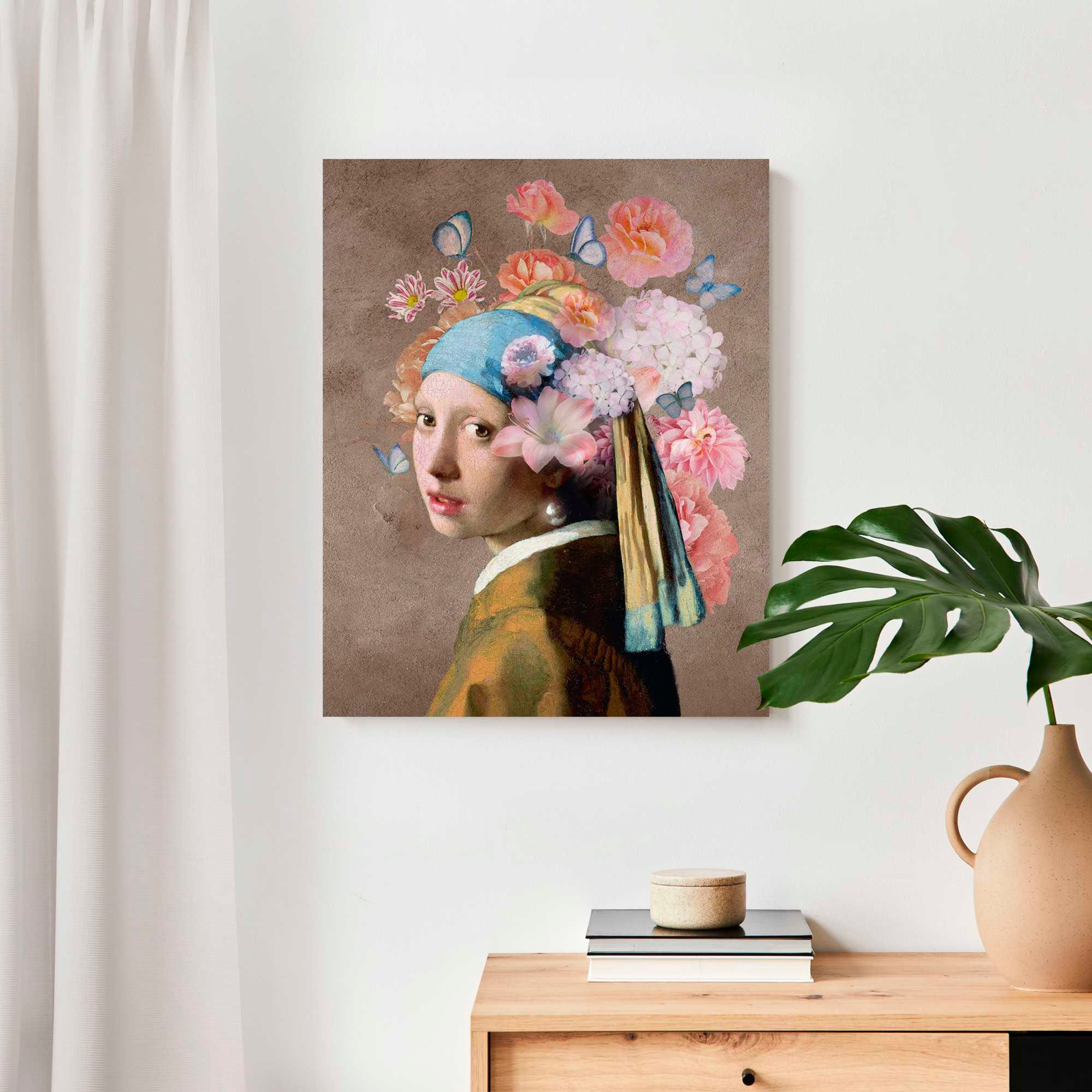 Reinders! Deco-Panel »Das Blumenmädchen mit dem Perlenorhrring«