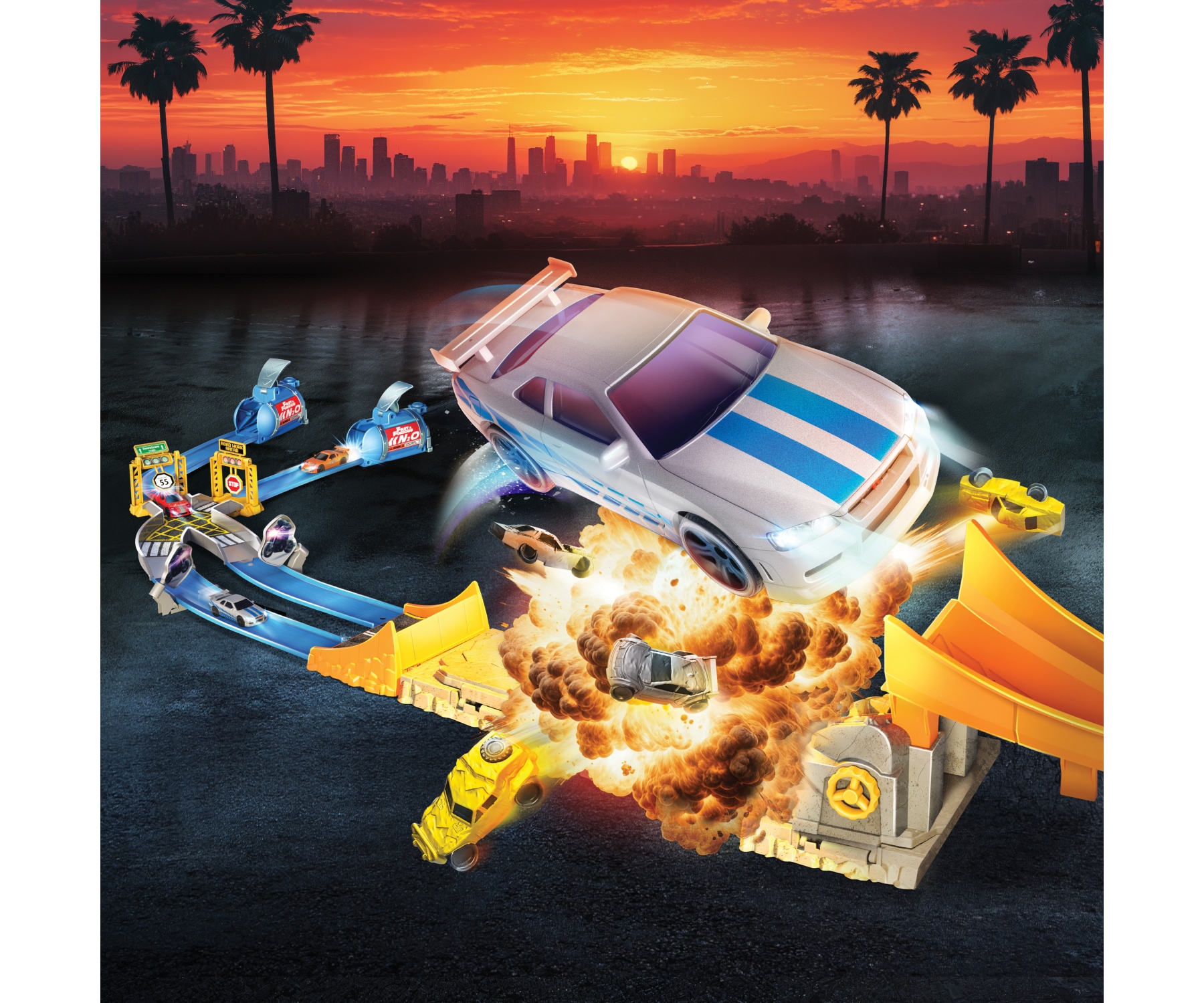 Dickie Toys Autorennbahn »Fast & Furious Nitro Blast«