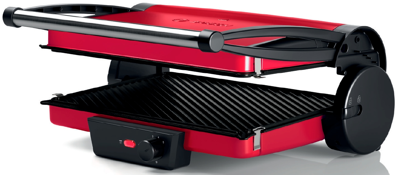 BOSCH Kontaktgrill »TCG4104 rot«, 2000 W