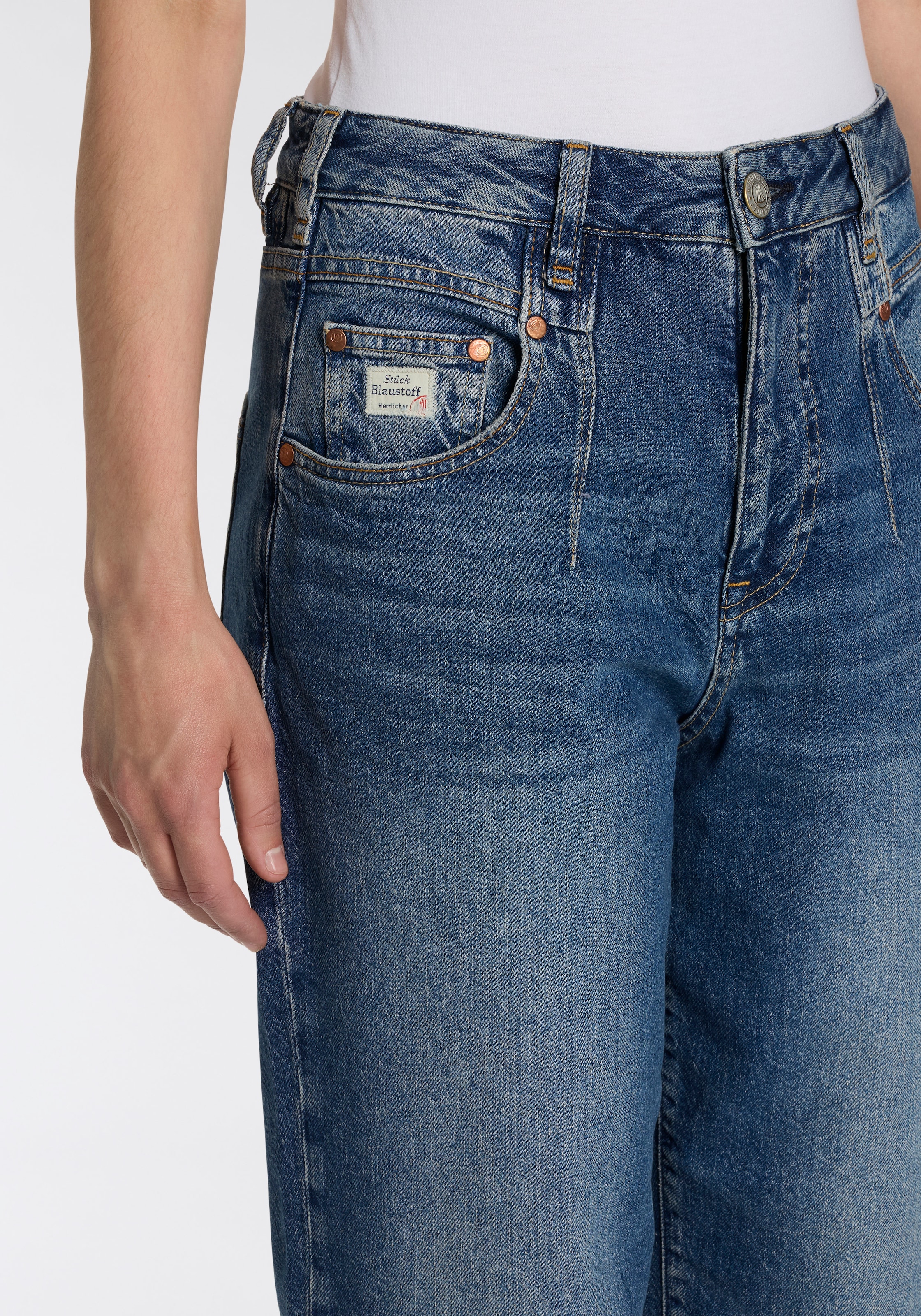 Herrlicher 5-Pocket-Jeans »Brooke Denim«, Cropped Länge