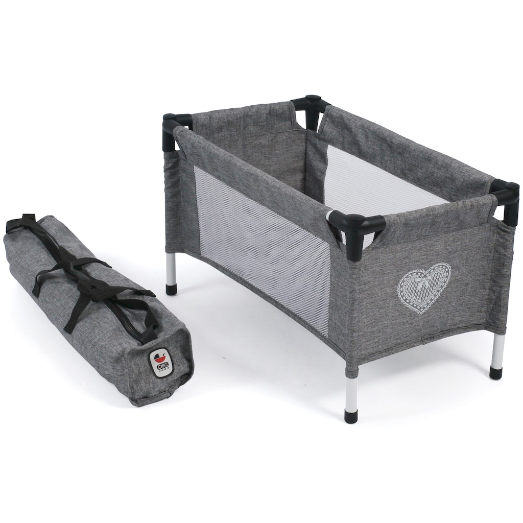 CHIC2000 Puppenbett »Puppen-Reisebett, Jeans Grey«