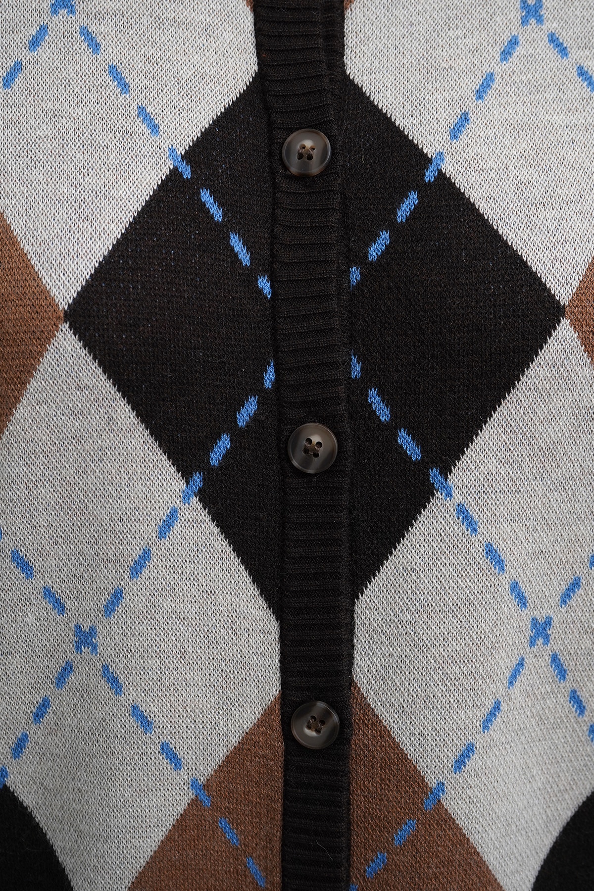 Smith & Soul Cardigan mit Woll-Anteil, Argyle-Muster