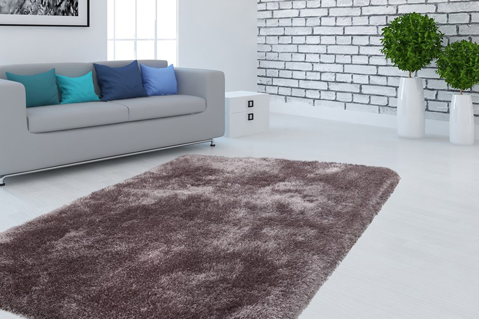 Kayoom Hochflor-Teppich »Cosy«, rechteckig, 80 mm Höhe, Besonders weiche Microfaser, dichter hochwertiger Langflor, Wohnzimmer
