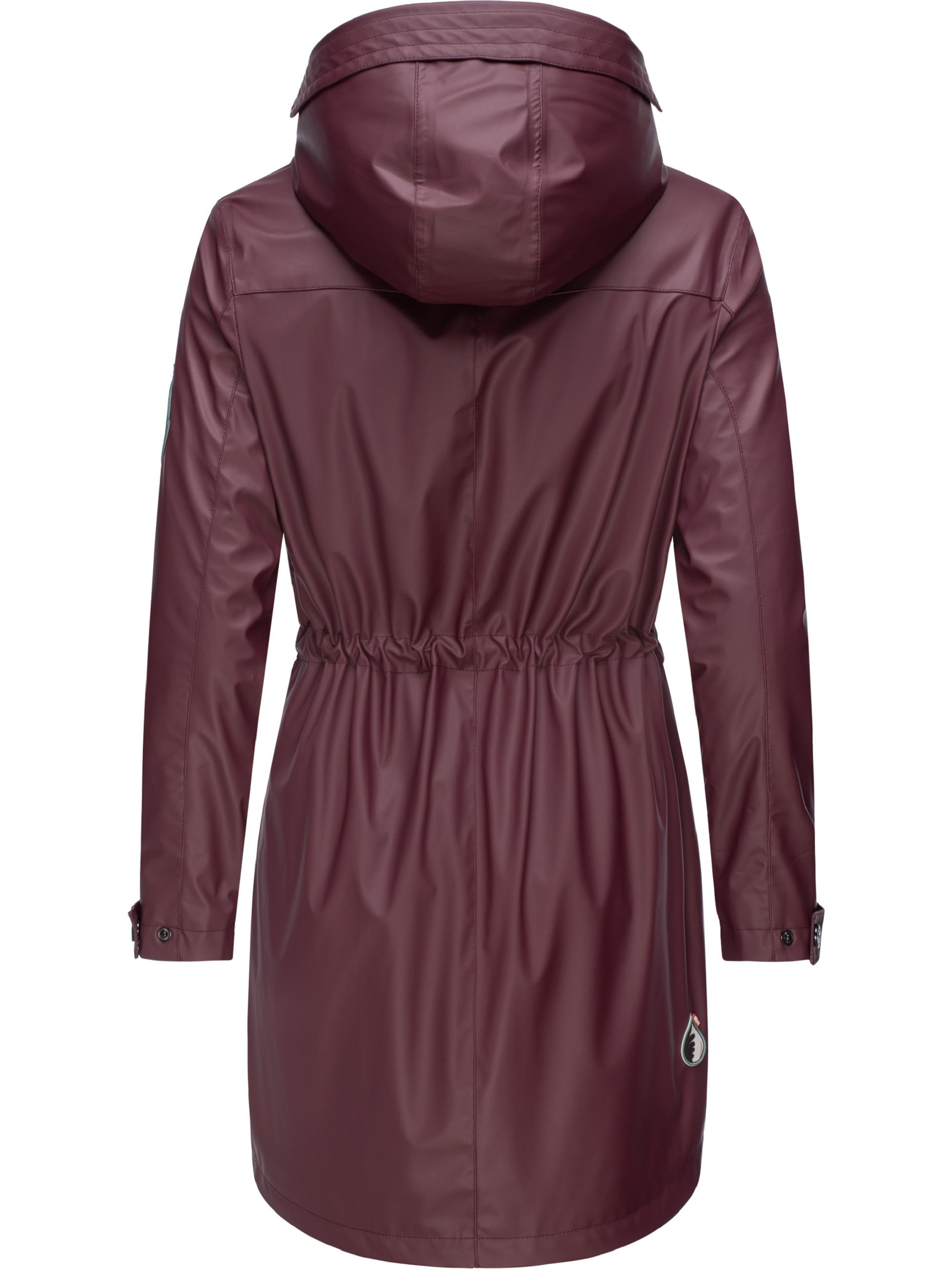 Navahoo Kurzmantel »Regenjacke Deike«, modischer Damen Outdoor Regenmantel