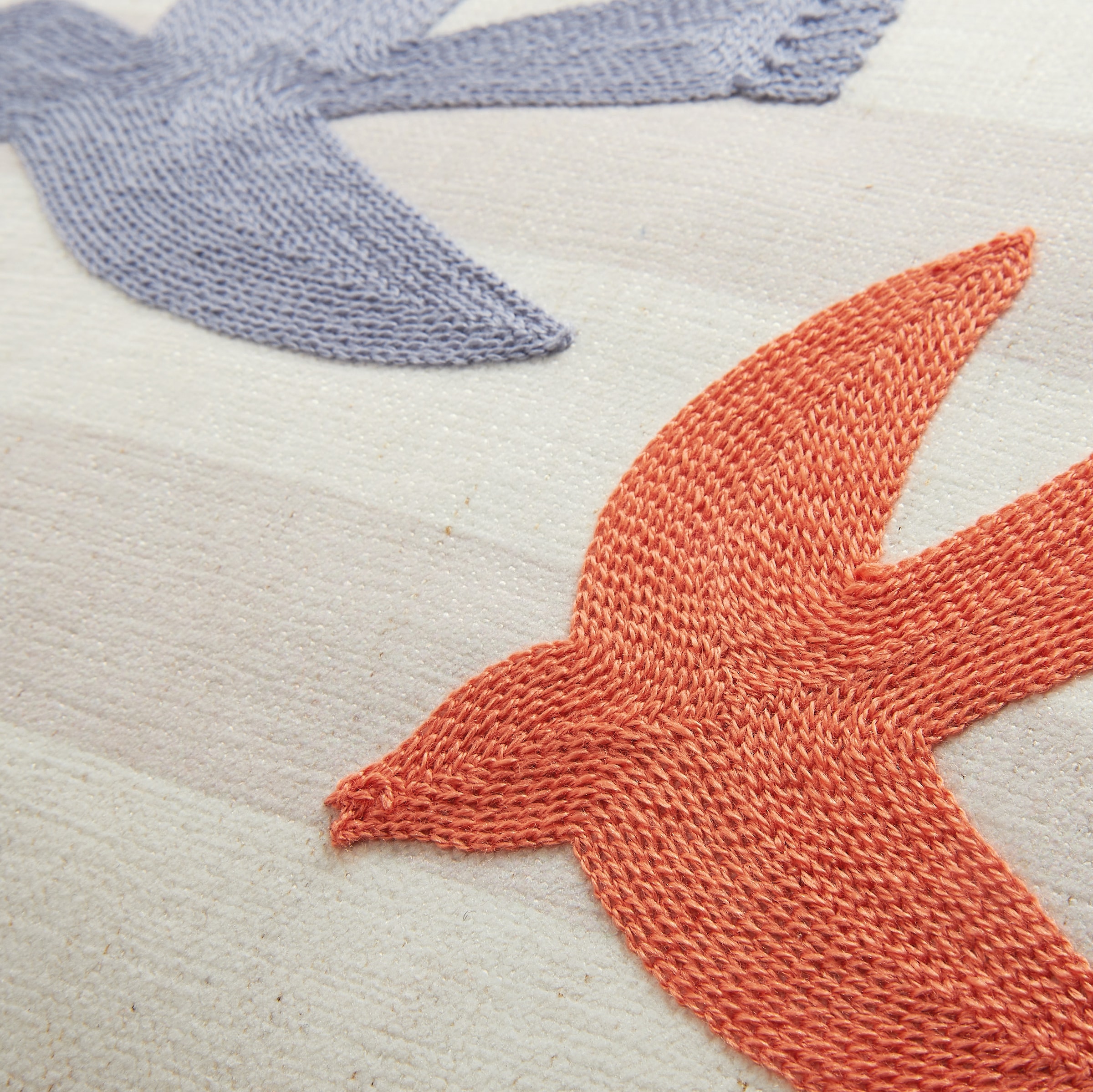 TOM TAILOR HOME Dekokissen »Birds«, bestickt, mit Naturfaseranteil