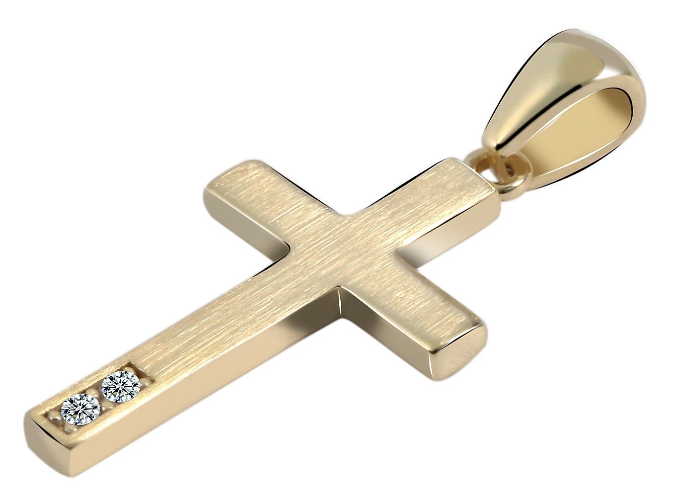 Adelia´s Kreuzanhänger »Damen Anhänger ¿ Kreuz Kreuzanhänger aus 375 Gold mit Zirkonia«
