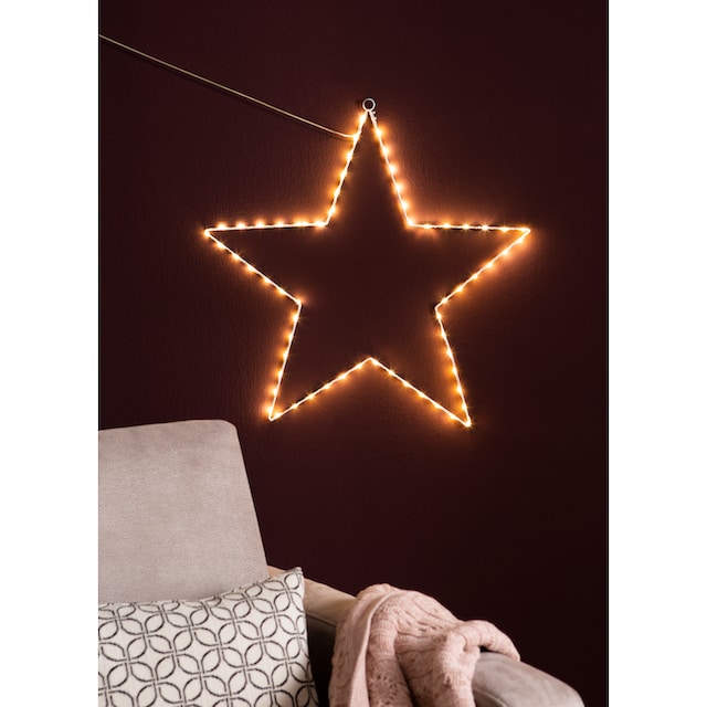Stern, Weihnachtsdeko LED AM Draht, aus Weihnachtsstern zum aussen Jahren mit Garantie | Aufhängen, XXL Design 3 Öse mit online kaufen