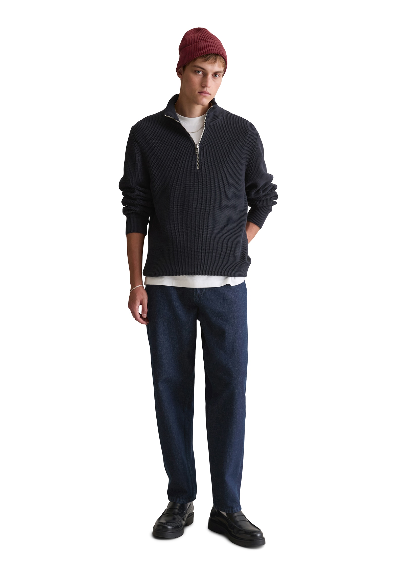 Marc O'Polo DENIM Troyer , relaxed fit aus reiner Bio-Baumwolle
