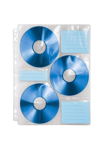CD-Hülle »CD Index Hüllen für DIN A4 Format, 10 Hüllen für je 6 CDs für Ordner«