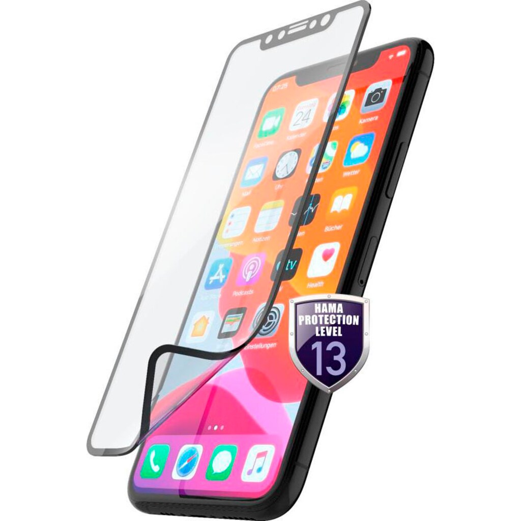 Hama Displayschutzglas »Displayschutz-Glas "Hiflex" für Apple iPhone XR/11 Schutzfolie«, für Apple iPhone XR/11