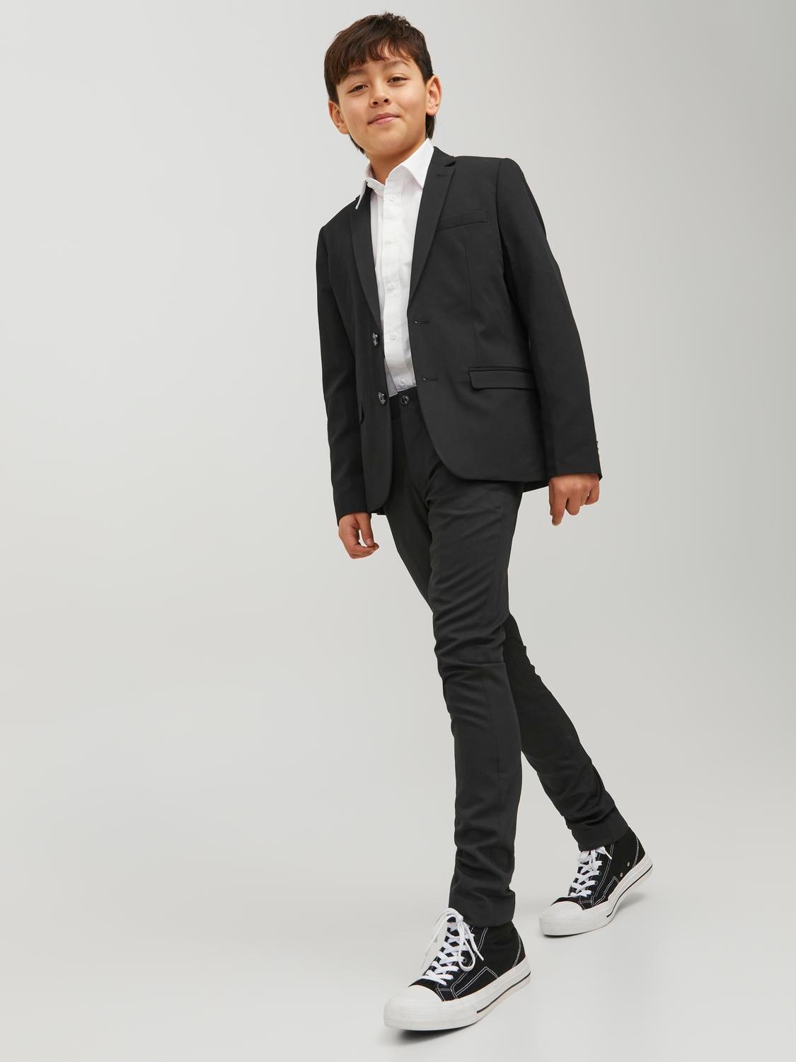 Jack & Jones Junior Anzughose »JPRSOLAR elastisch, pflegeleicht, komfortabel«, unifarben, modisch, slim fit, Web