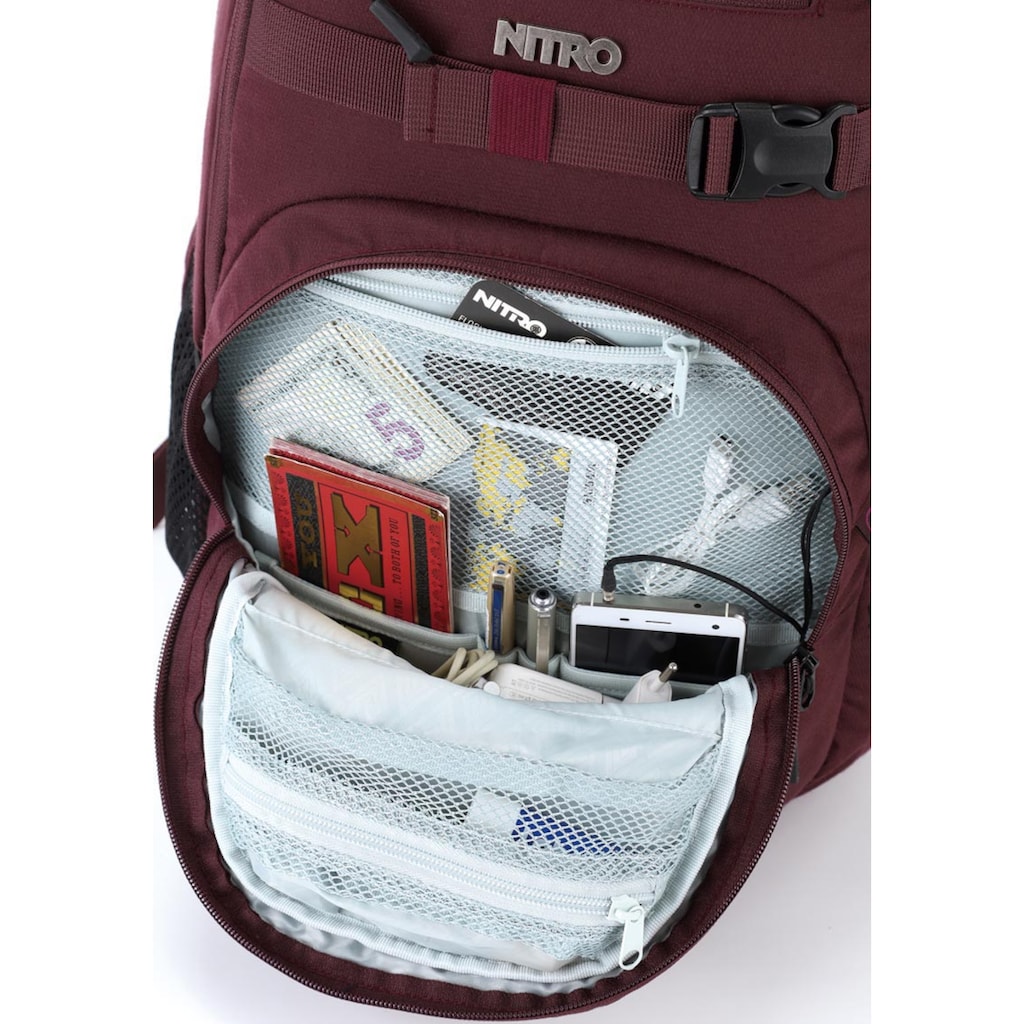 NITRO Schulrucksack »Chase«, Alltagsrucksack, Rucksack für Freizeit, Schule, Arbeit und Reise