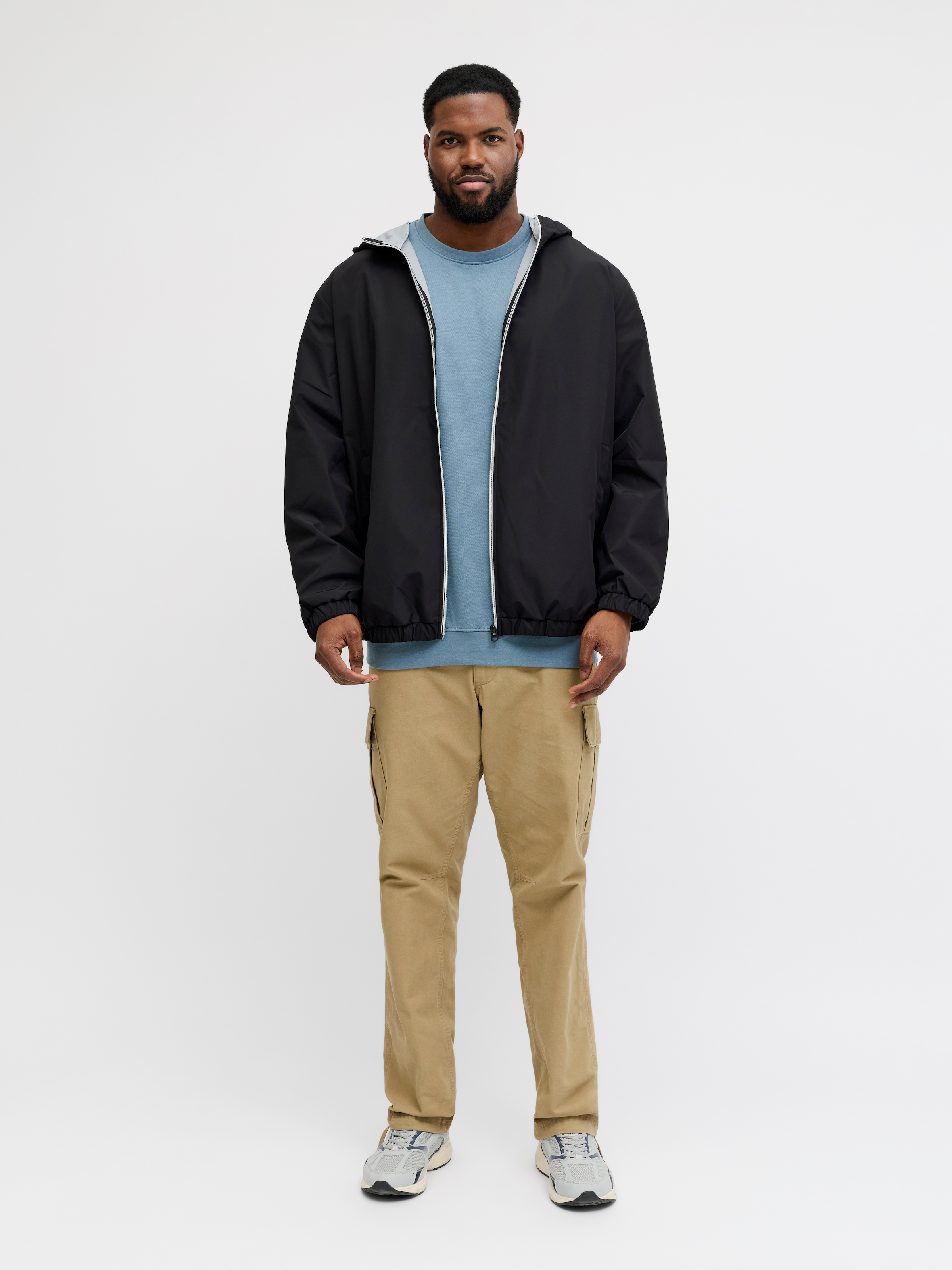 Jack & Jones PlusSize Blouson »JJJAKE LIGHT JACKET PLS« mit Kapuze