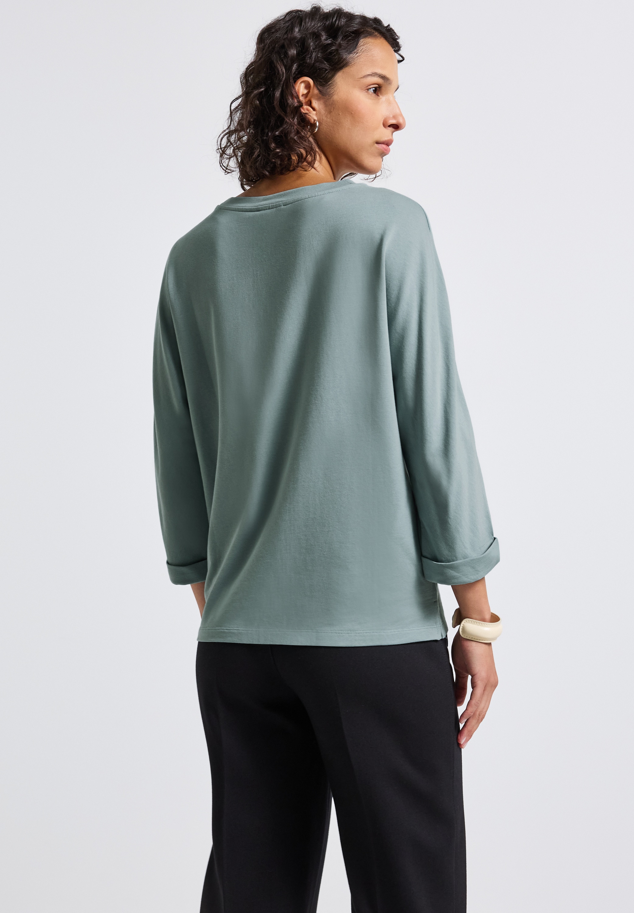 STREET ONE 3/4-Arm-Shirt, mit Galonstreifen