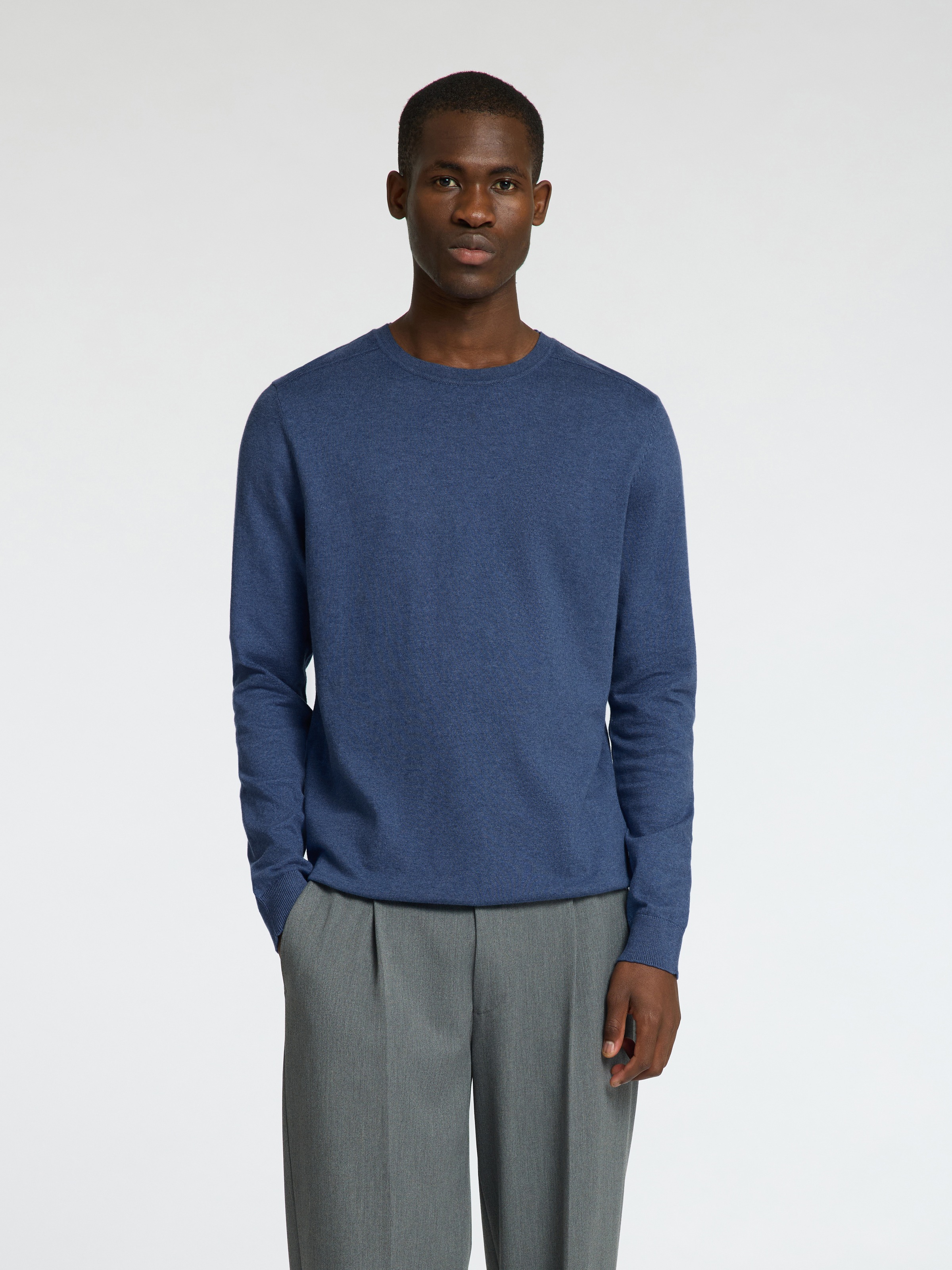 SELECTED HOMME Strickpullover »SLHBERG CREW NECK NOOS«