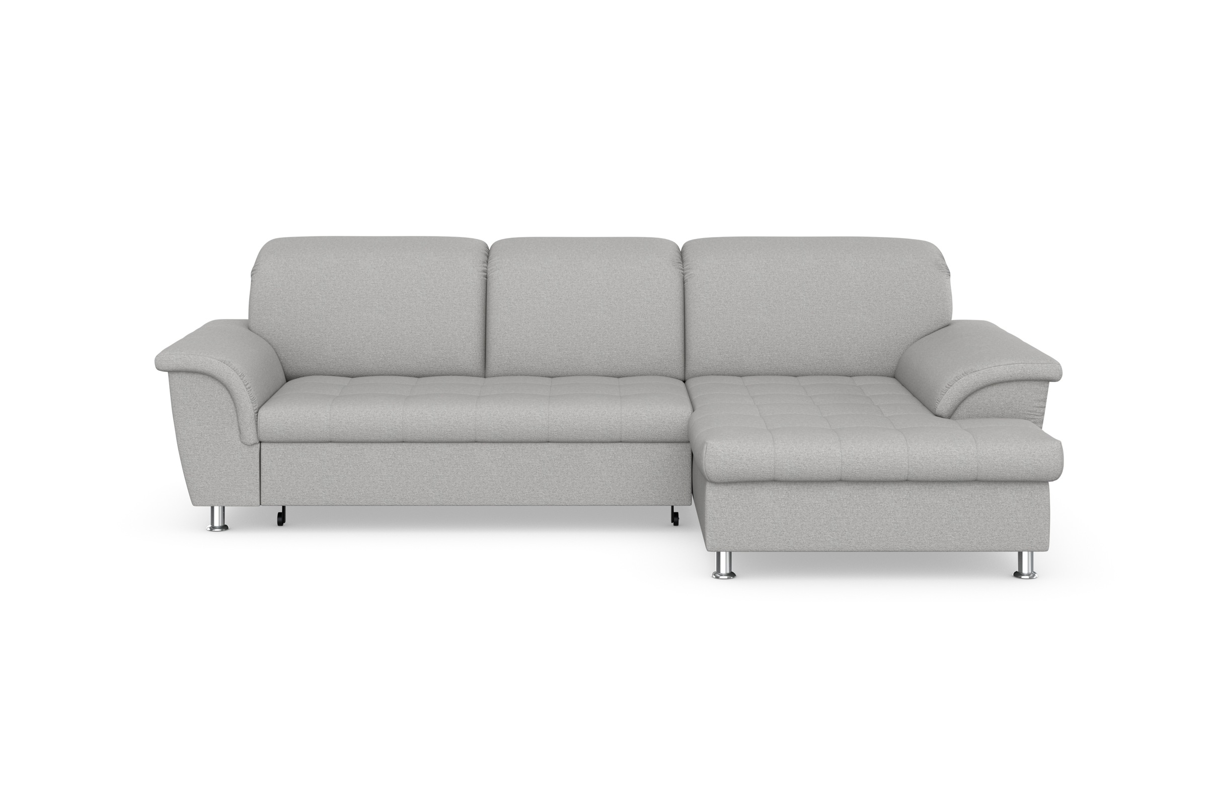 DOMO collection Ecksofa Franzi, wahlweise mit Bettfunktion, Bettkasten und Kopfteilverstellung