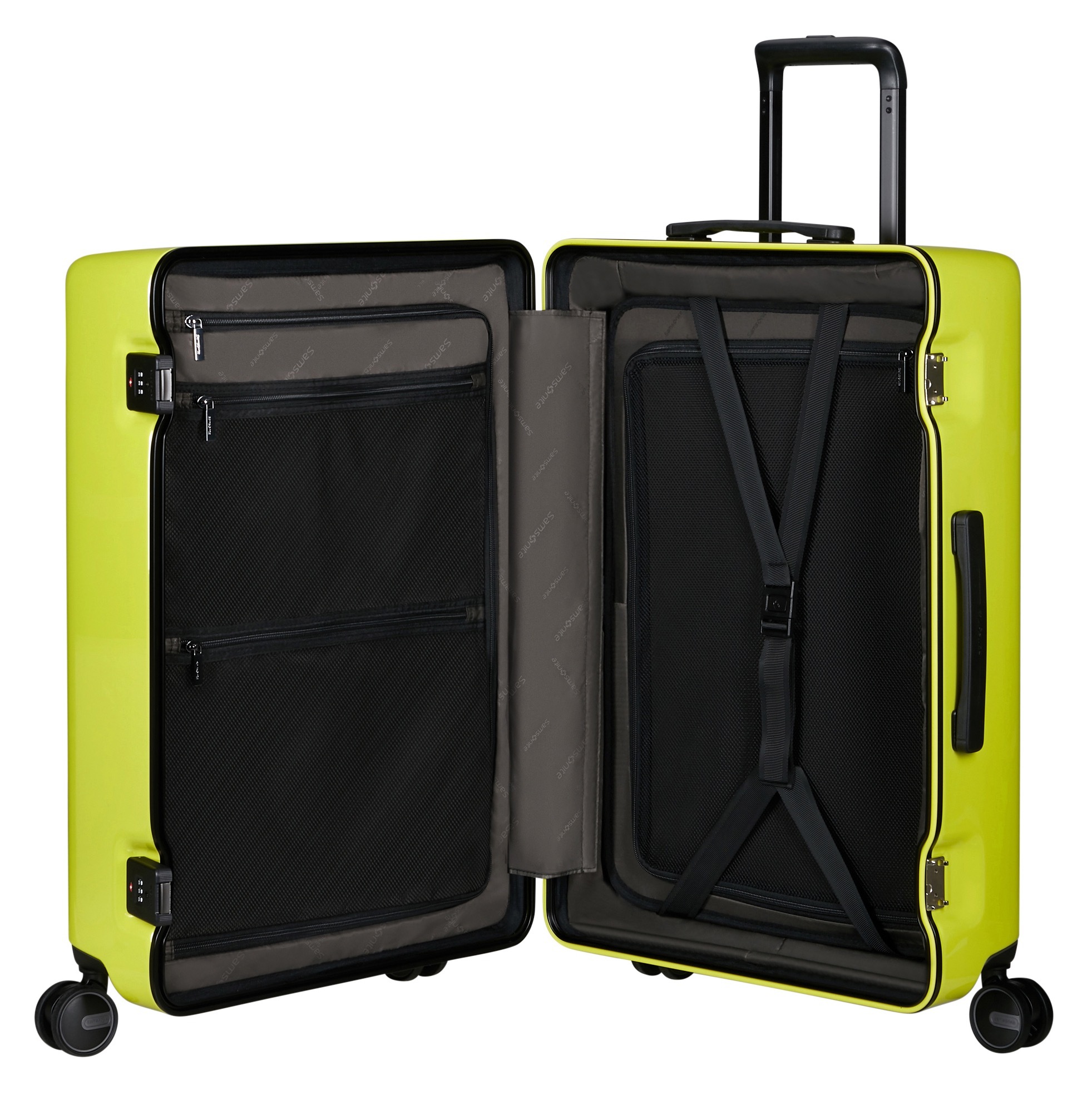 Samsonite Hartschalen-Trolley »FOCUS, verschiedene Größen und Farben« 75 l 4 Rollen mit festen Trennwänden und Reißverschlusstaschen