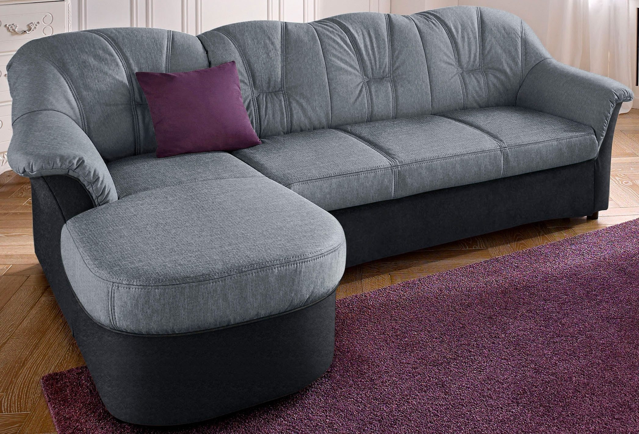 Ecksofa »Flores Schlafsofa, B/T/H: 233/142/86 cm, L-Form«, wahlweise mit Bettfunktion,...