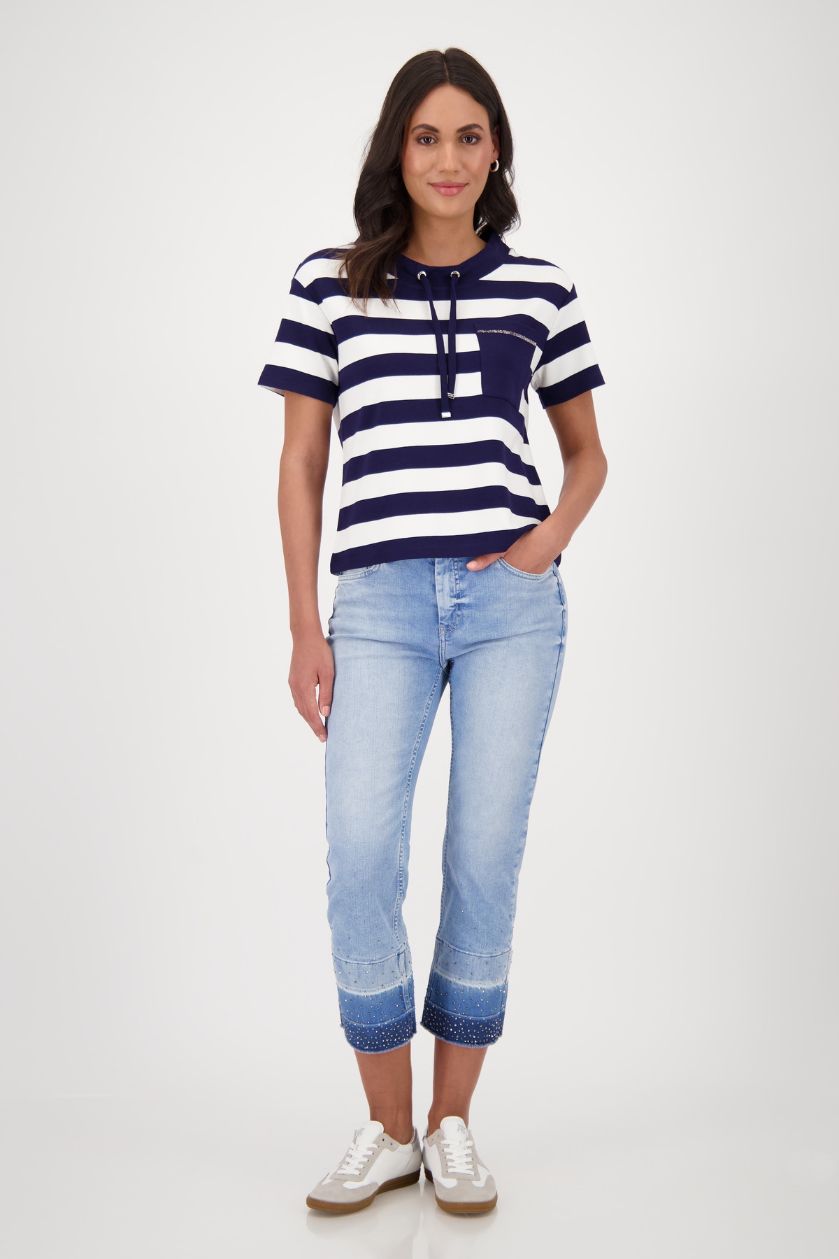 Monari Sweatshirt, mit Streifen