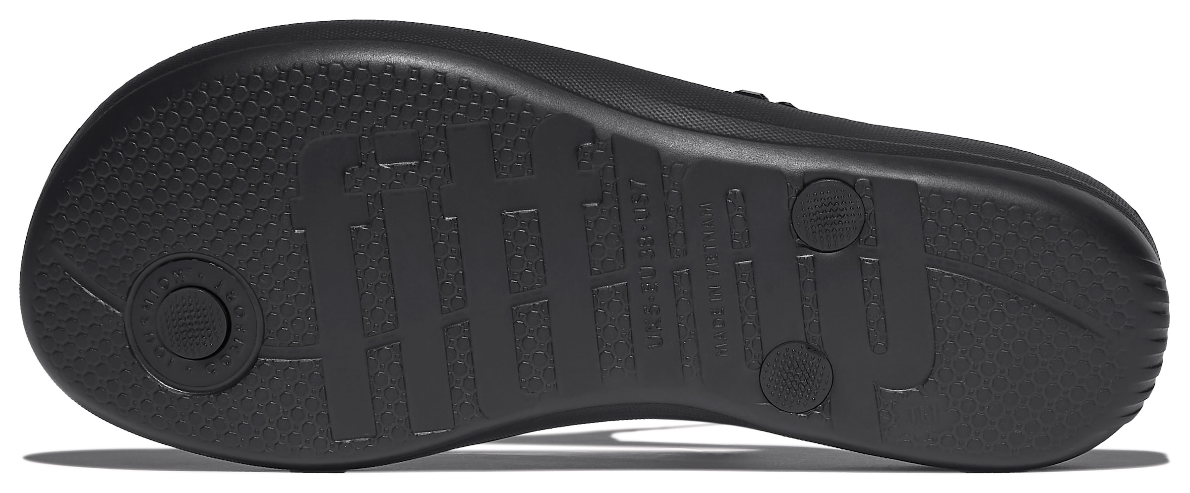 Fitflop Zehentrenner »iQUSHION MULTI-CRYSTAL«, Sandale, Flats, Pool Slides mit Schmucksteinen verziert