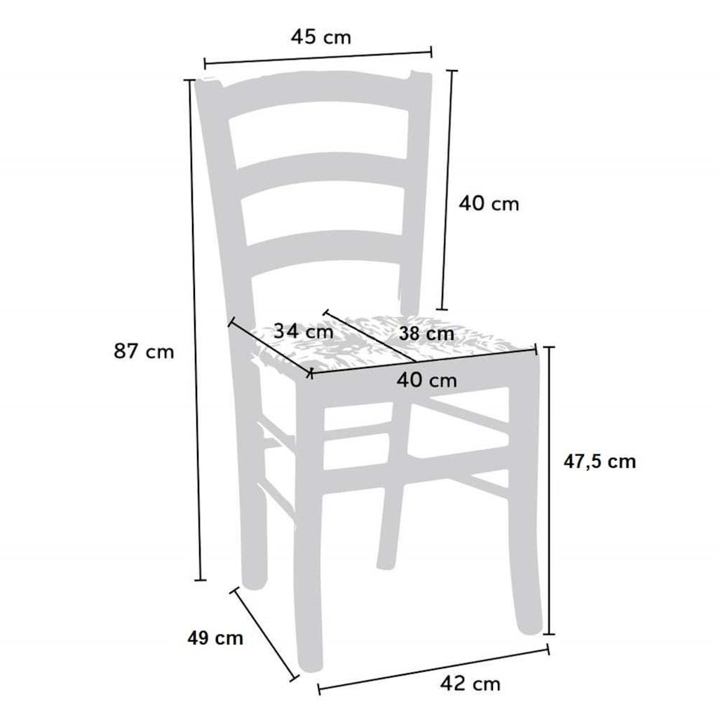 Home affaire Esszimmerstuhl »Super Paesana«, (Set), 2 St.