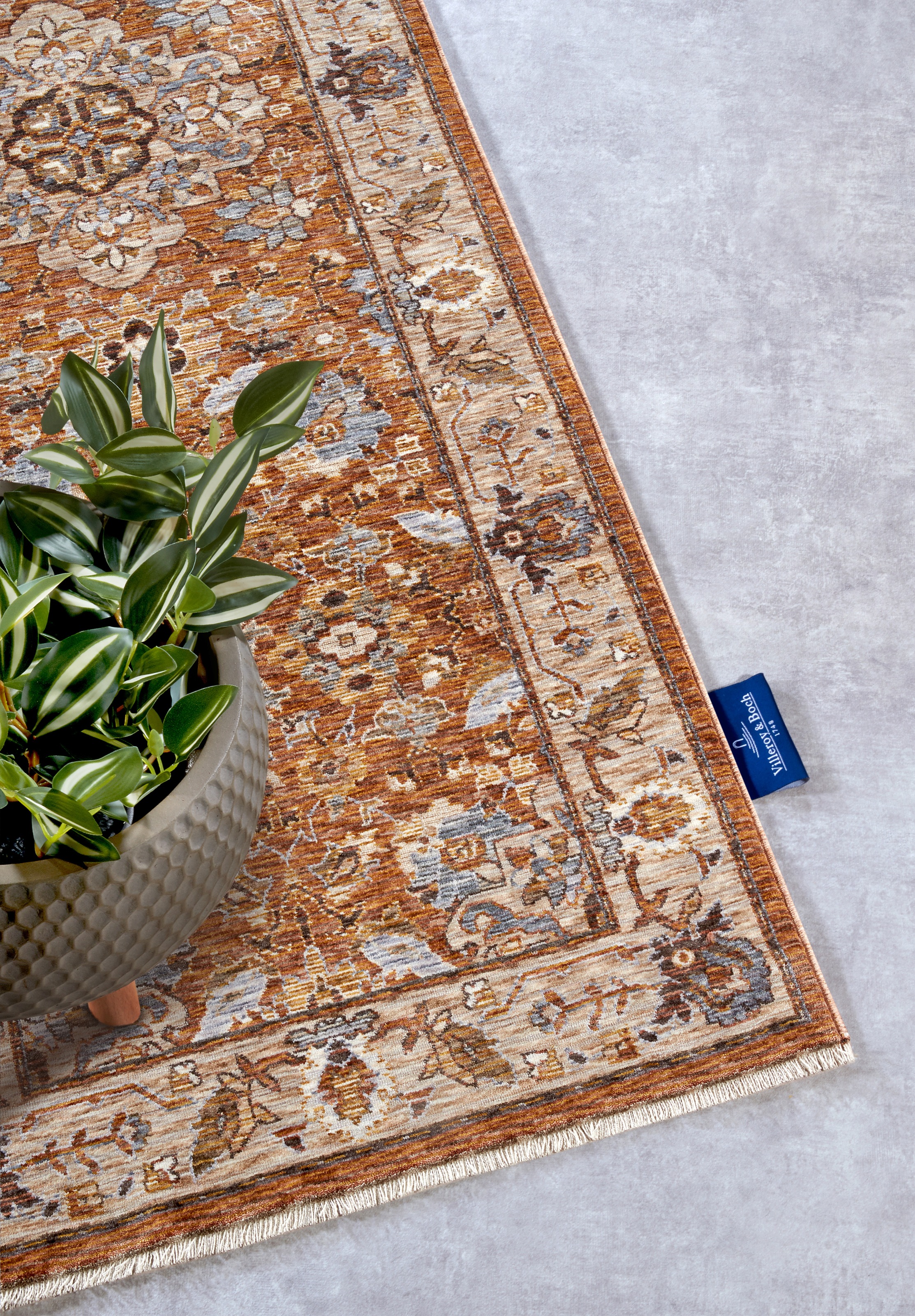 Villeroy & Boch Teppich »Egon«, rechteckig, 7 mm Höhe, Orientalisch, Fransen, Läufer, Wohnzimmer, Schlafzimmer, Klassisch