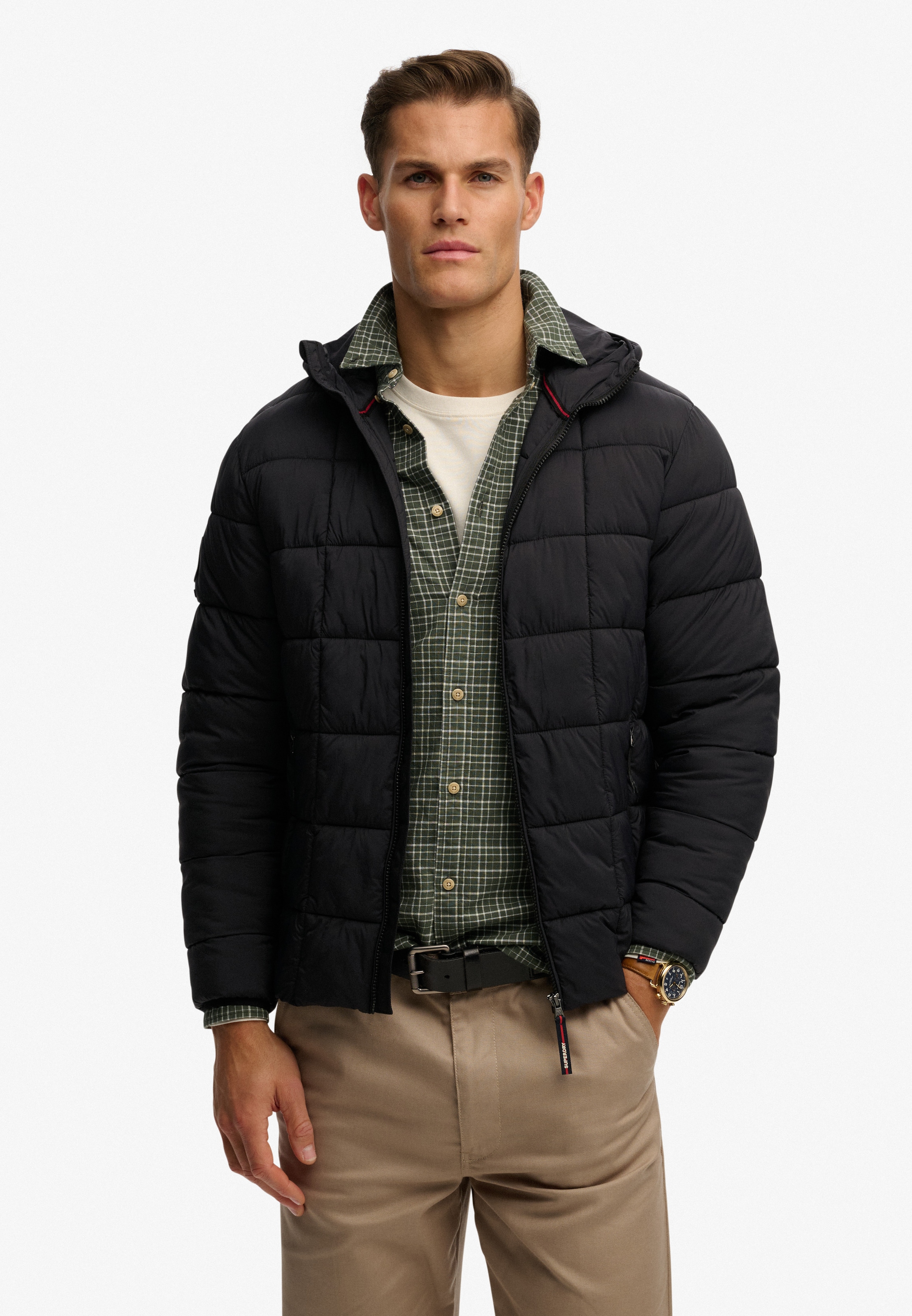 Superdry Steppjacke »HOOD BOX QUILT FUJI LITE JKT«