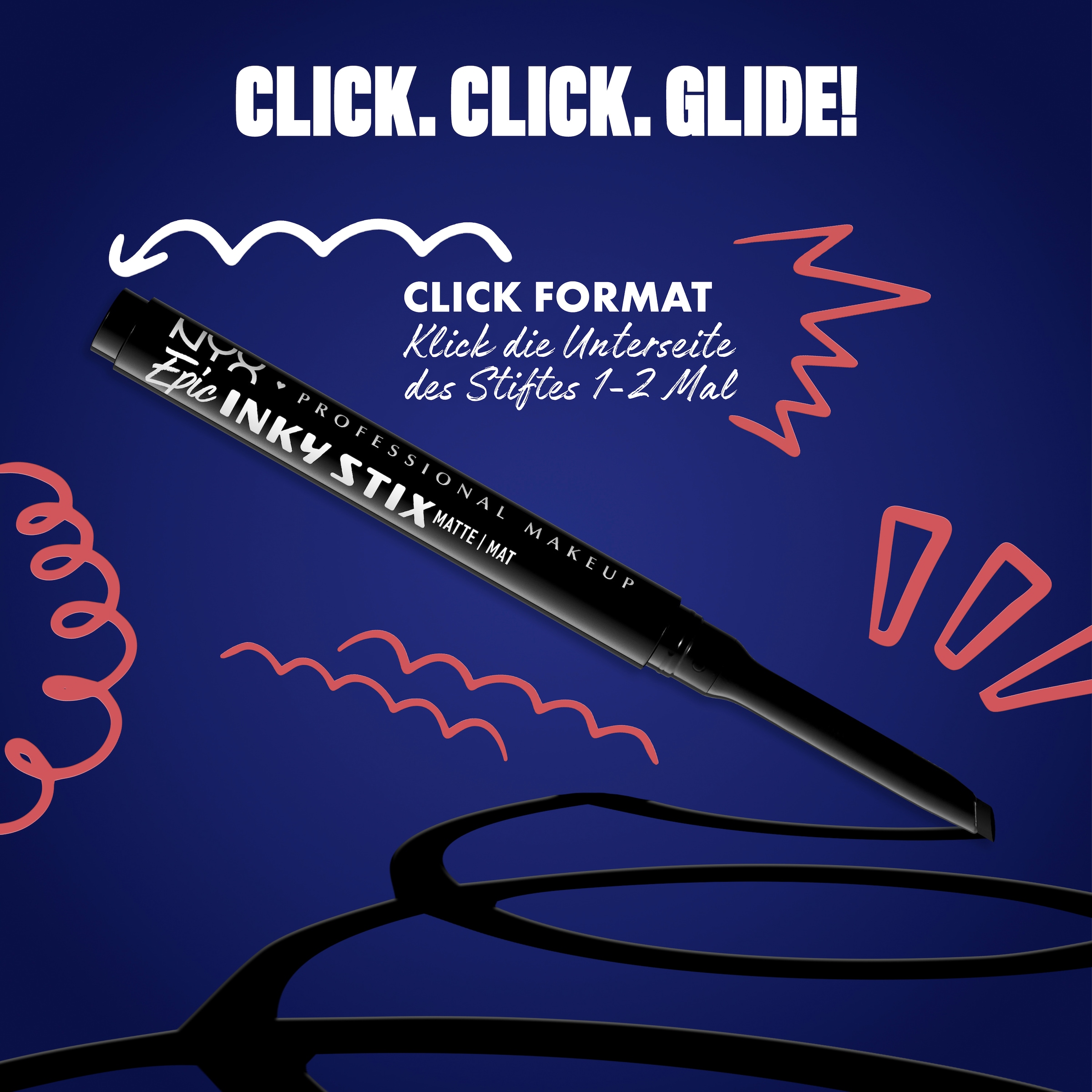 NYX PROFESSIONAL MAKEUP Eyeliner »EPIC INKY STIX CREAM GEL EYELINER« ideal für definierte Lidstriche und vielfältige, ausdrucksstarke Looks