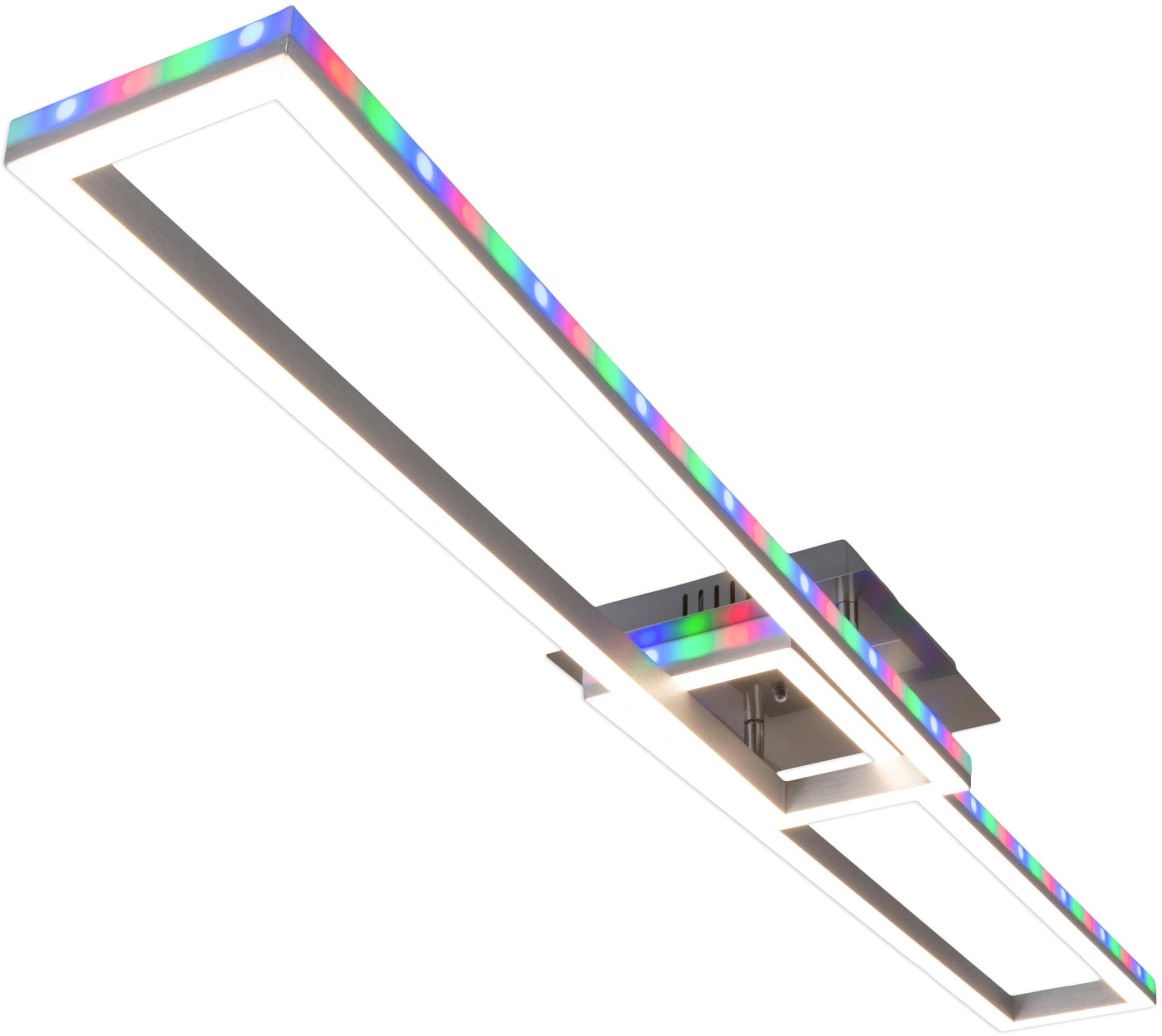 näve LED Deckenleuchte »BANTRY«, 1 flammig, CCT, RGB-Backlight, dimmbar, Memory, Zeitschaltuhr, Nachtlicht