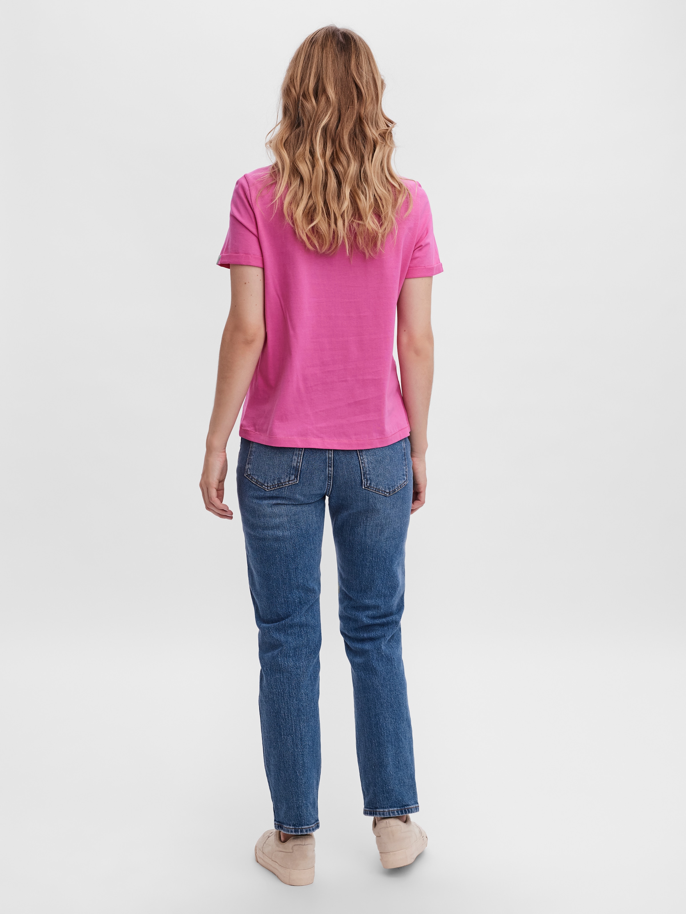 Vero Moda Kurzarmshirt »VMPAULA S/S T-SHIRT  NOOS« Baumwolle, regular fit