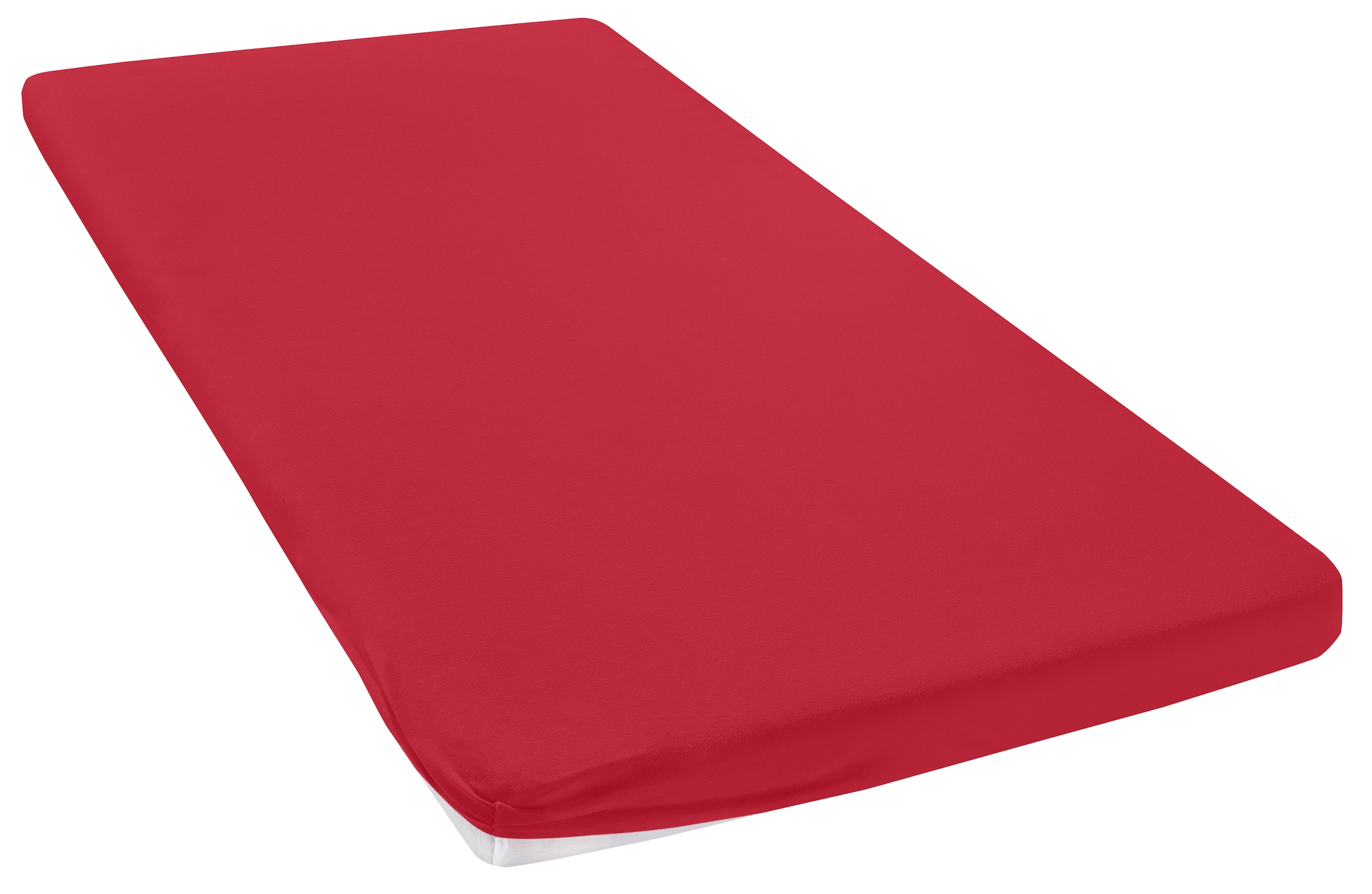 OTTO home Spannbettlaken »Paprika Topper Basic, in Gr. 90x200, 140x200 oder 180x200 cm« Polyester, Matratzen bis 10 cm Höhe, Bettlaken, Spannbetttuch, Laken
