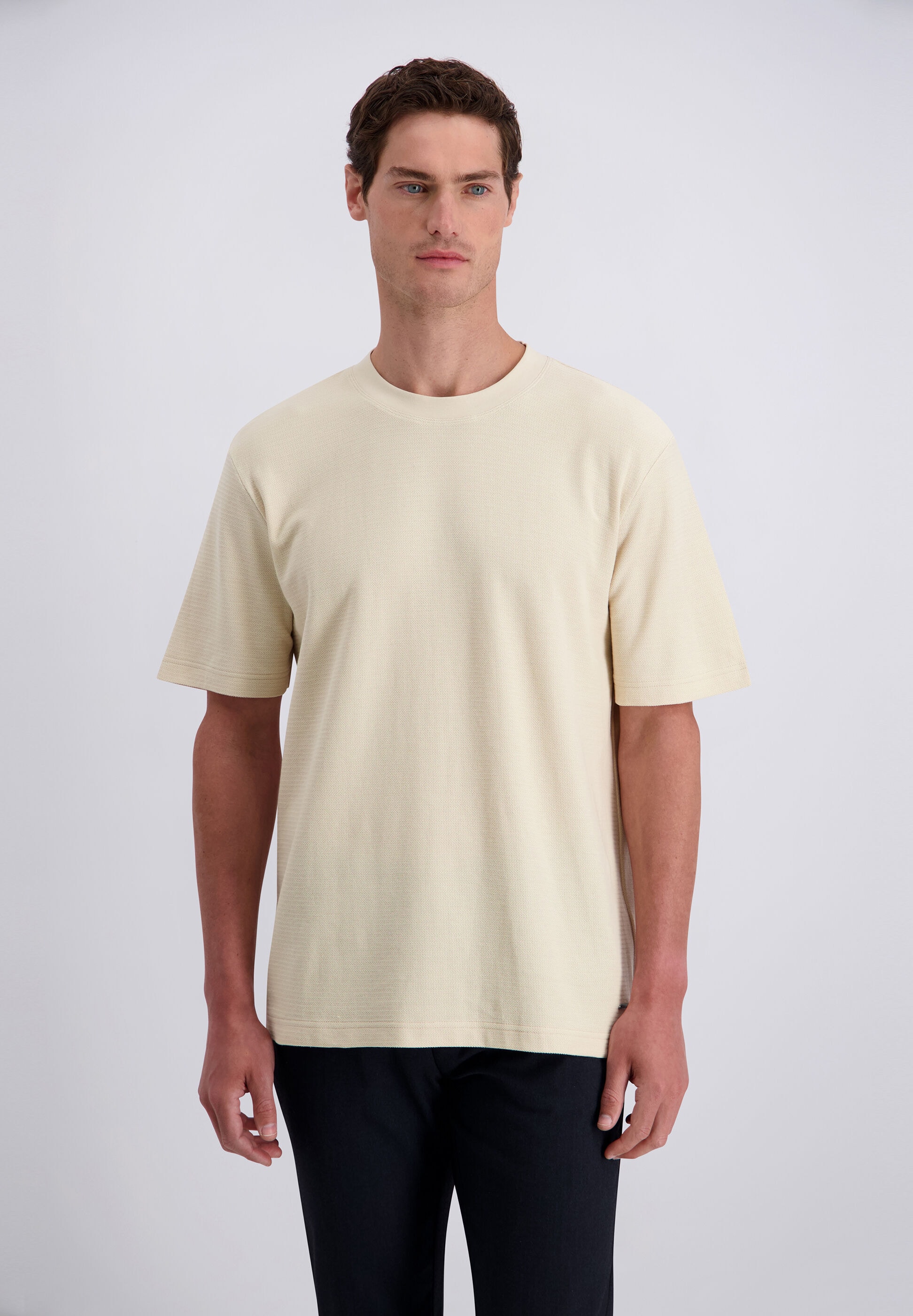Pierre Cardin T-Shirt »Pierre Cardin T-Shirt« mit feiner Fischgrat-Struktur