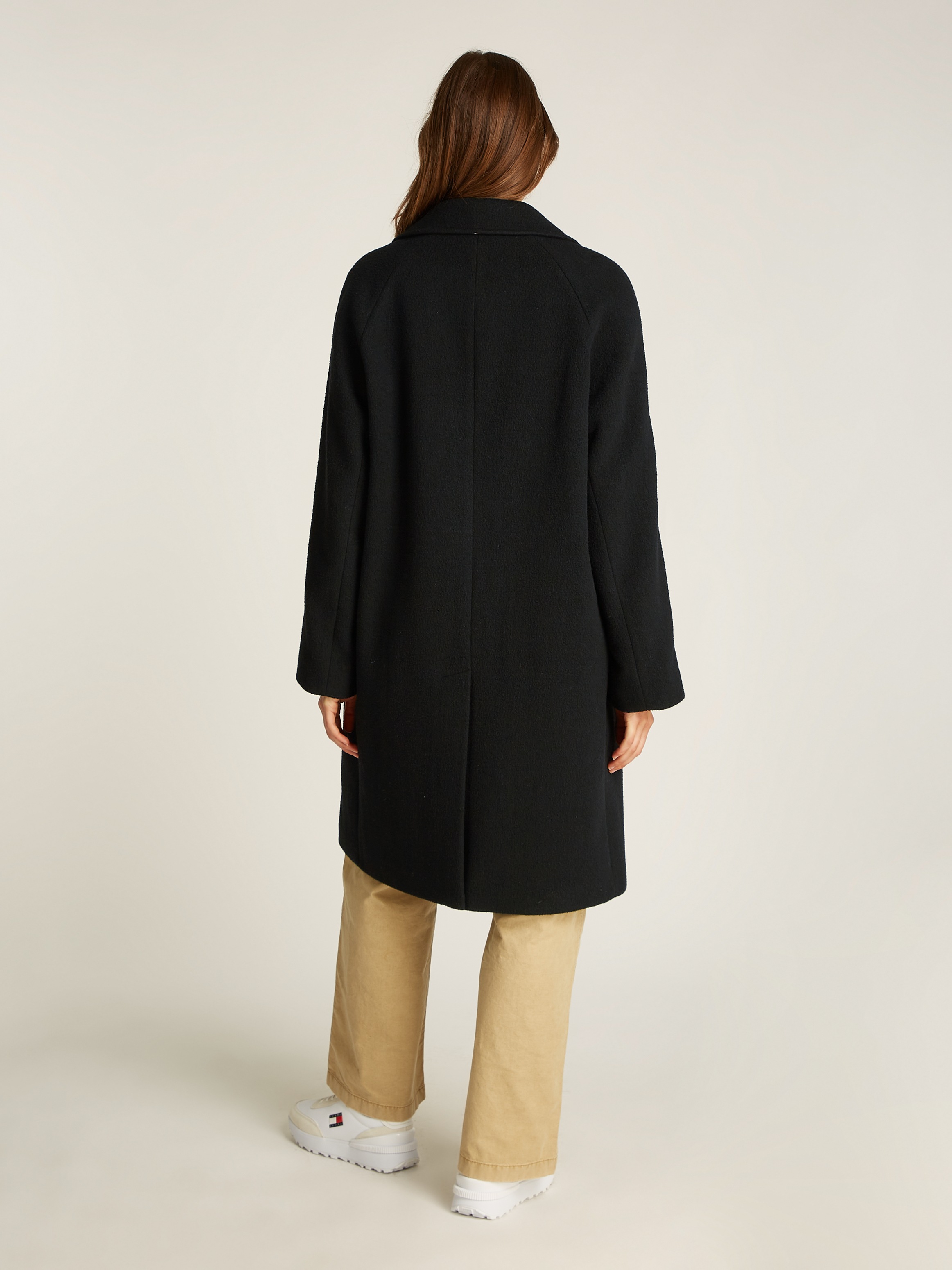 Tommy Jeans Kurzmantel »TJW WOOL COAT«, mit Wollanteil