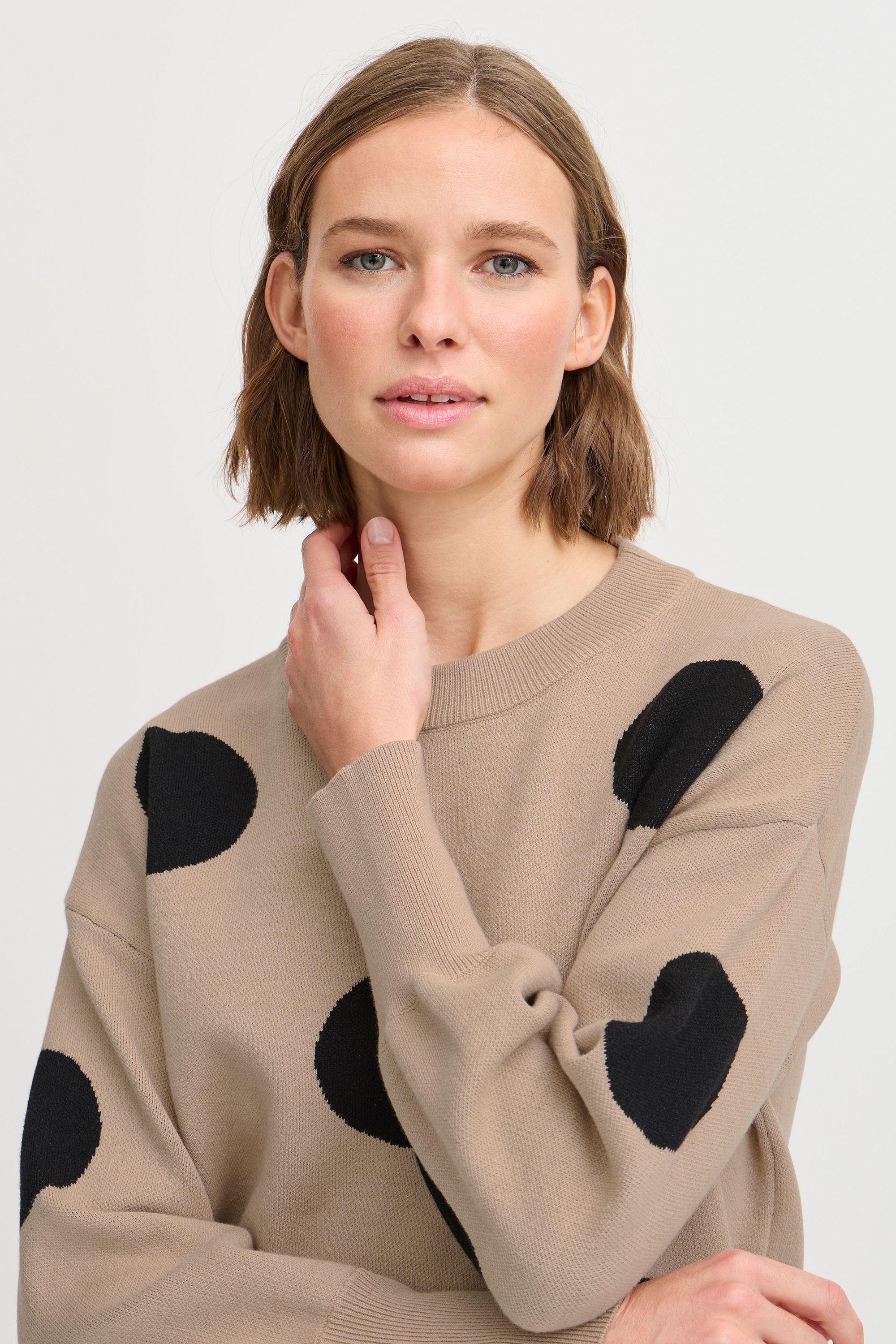 b.young Strickfleece-Pullover »Strickpullover BYOMME DOT JUMPER -«