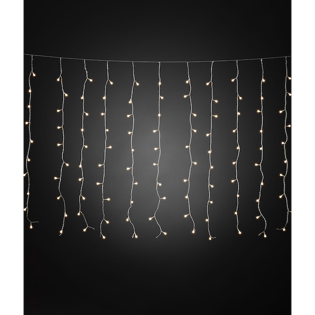 KONSTSMIDE LED-Lichtervorhang »Weihnachtsdeko aussen«, 400 St.-flammig, LED  Lichtervorhang, mit weißen Globes, 400 warm weiße Dioden auf Raten  bestellen